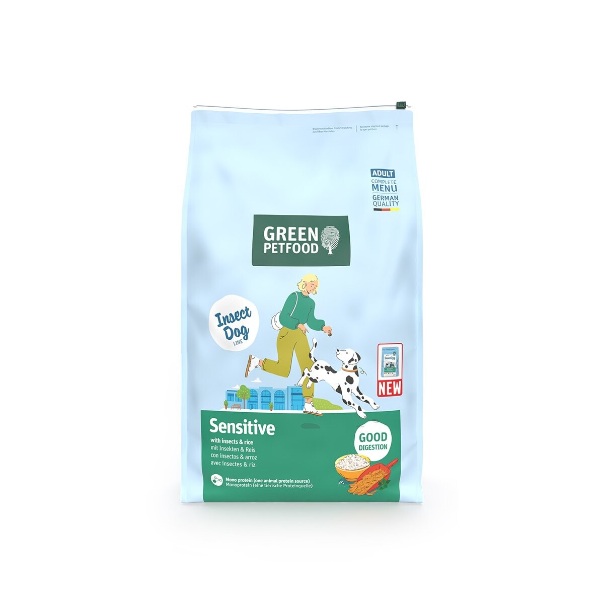 Green Petfood Sensitive Insects & Rice 2x10 kg