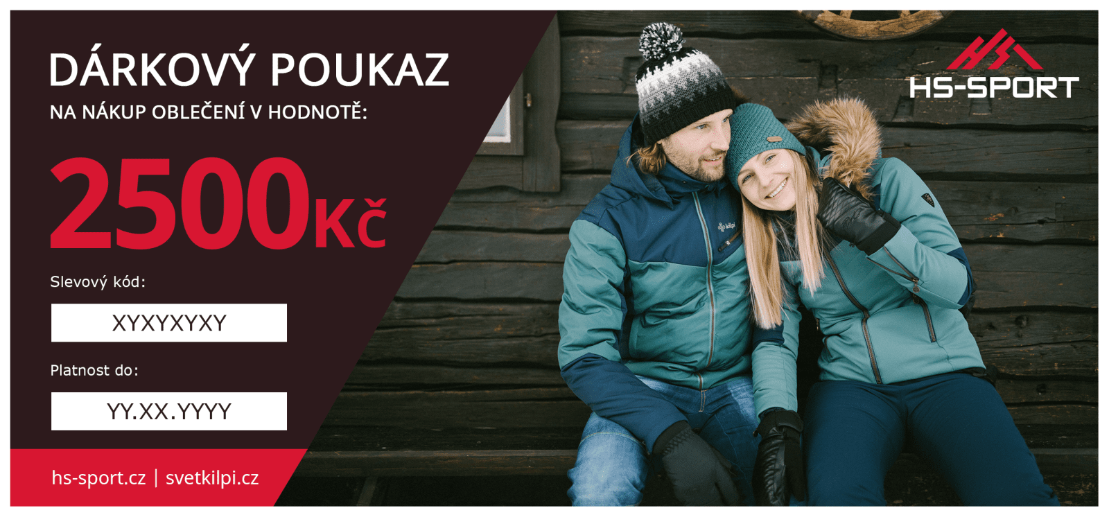 Dárkový poukaz v hodnotě 2 500 kč - online