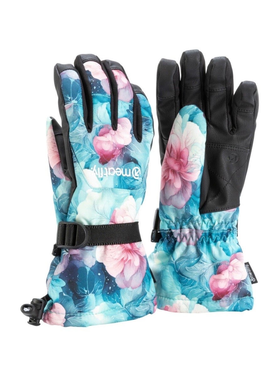 Dámské rukavice meatfly gazie modrá/růžová s