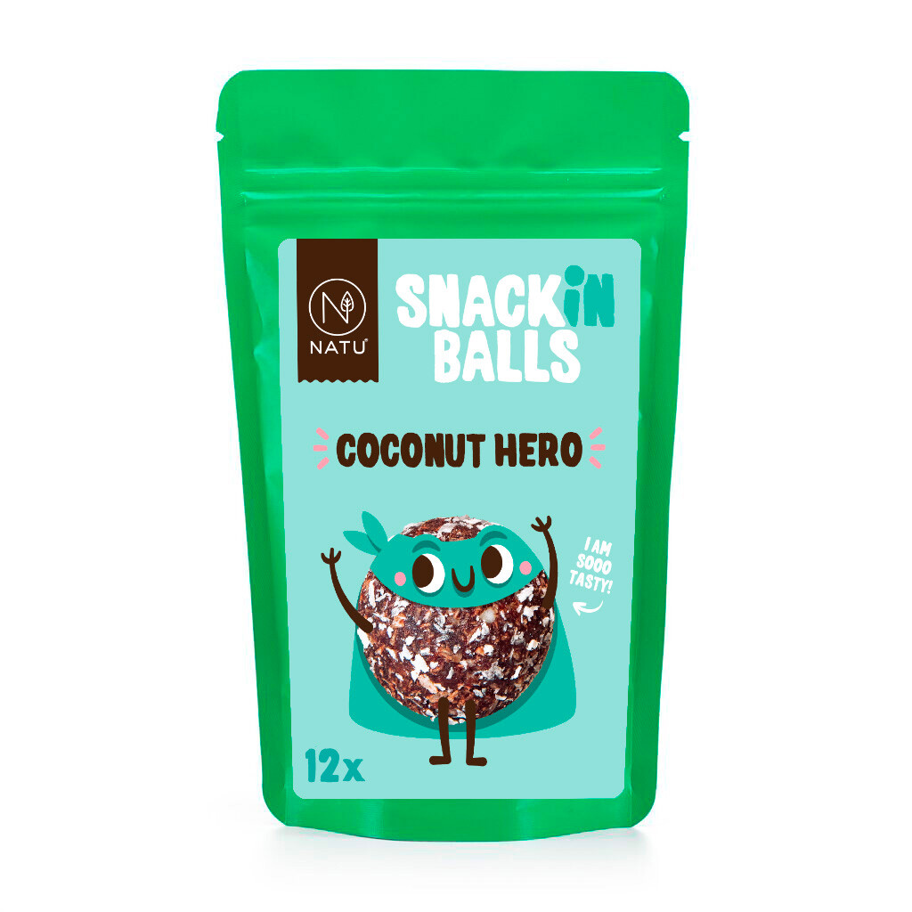 NATU SNACKin Balls Coconut Hero 156g