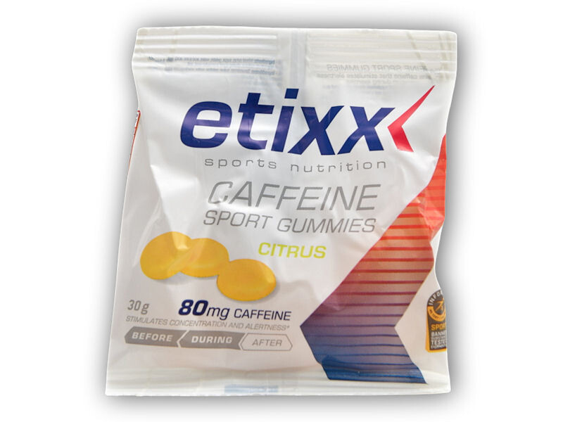 Etixx Sport gummies s kofeinem citrus 30g