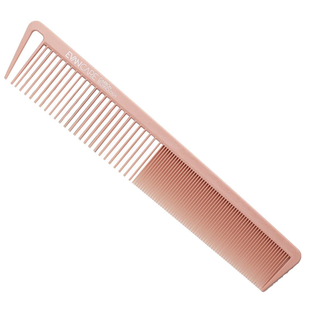 Evan Care Pink Carbon Comb - růžový kombinovaný hřeben