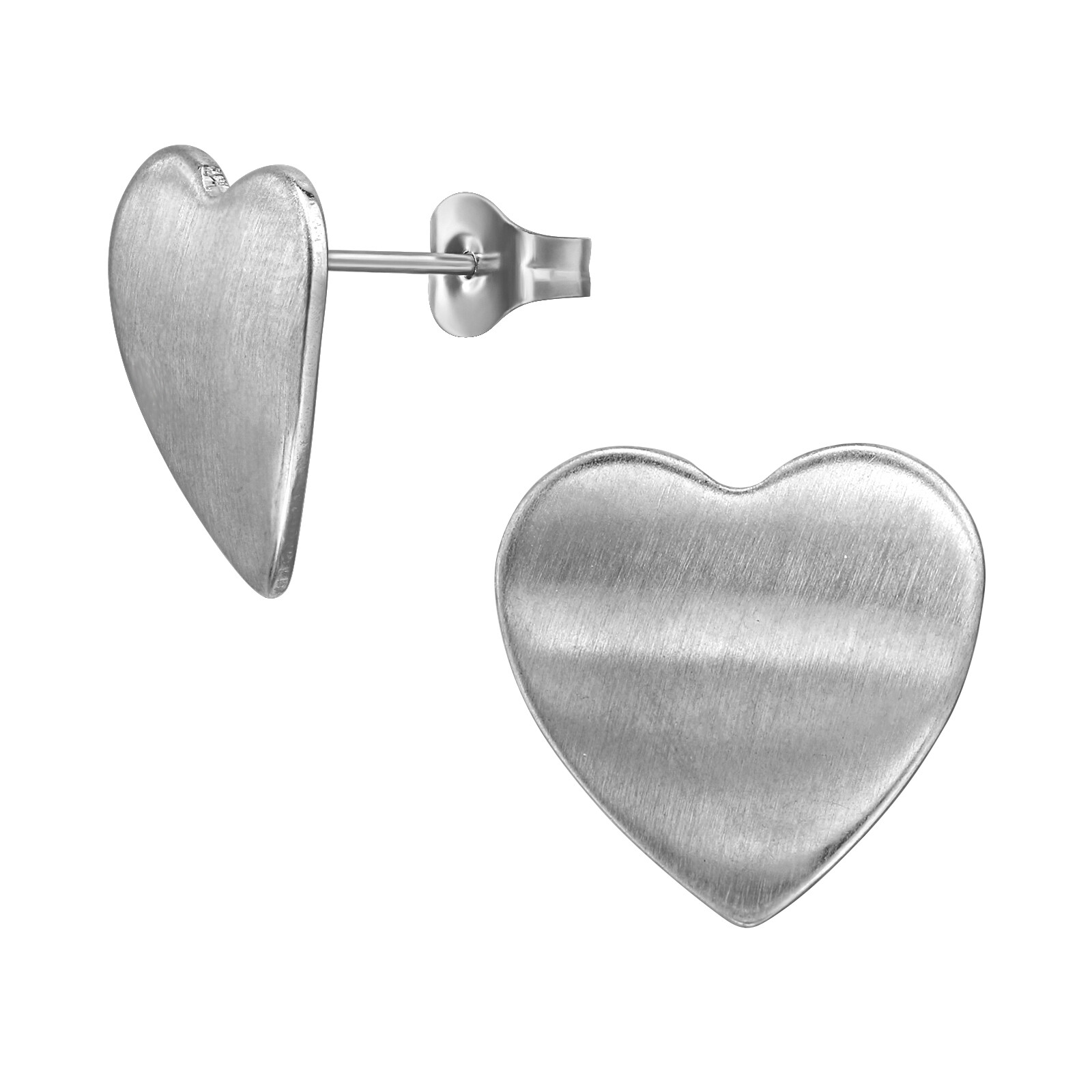 Náušnice Curved Hearts 1523