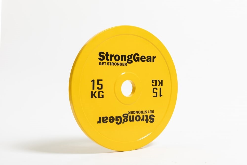Stronggear Závodní ocelové kotouče: 5 - 25 kg Hmotnost: 15 kg