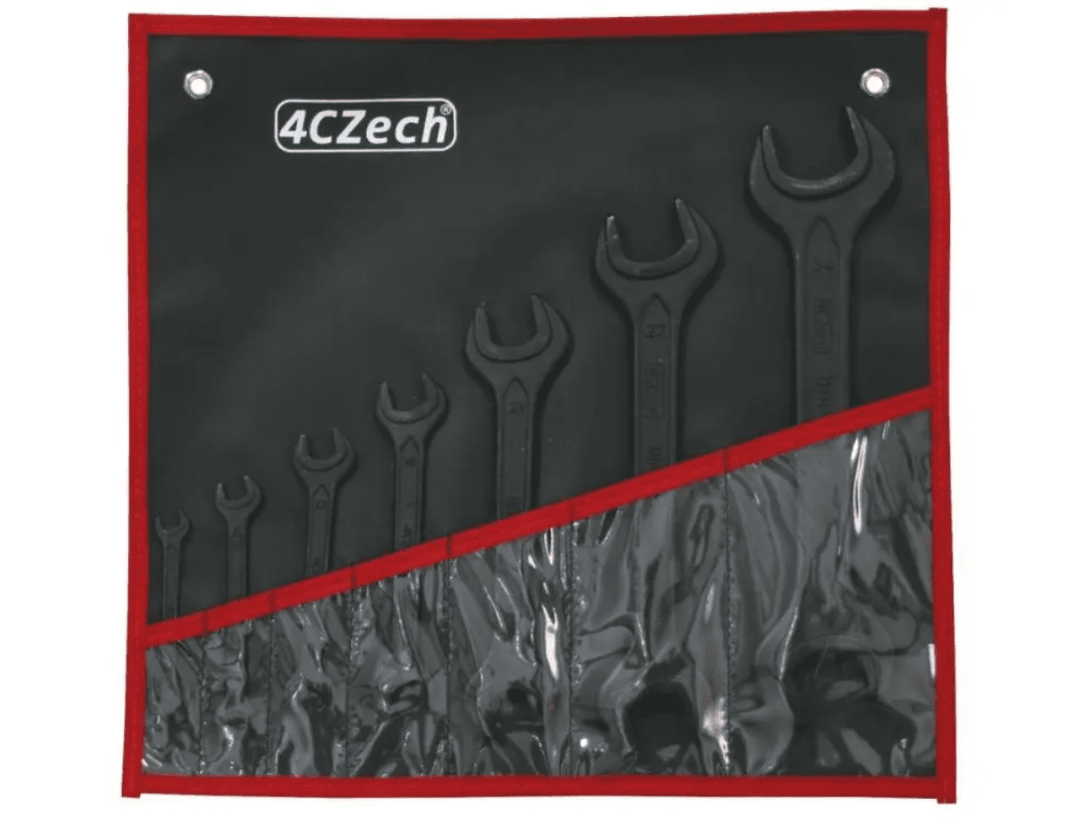 4CZech 7dílná sada klíčů DIN 895 ve vinylovém pouzdře (5,5x7/8x10/11x12/13x16/18x21/24x27/30x34mm