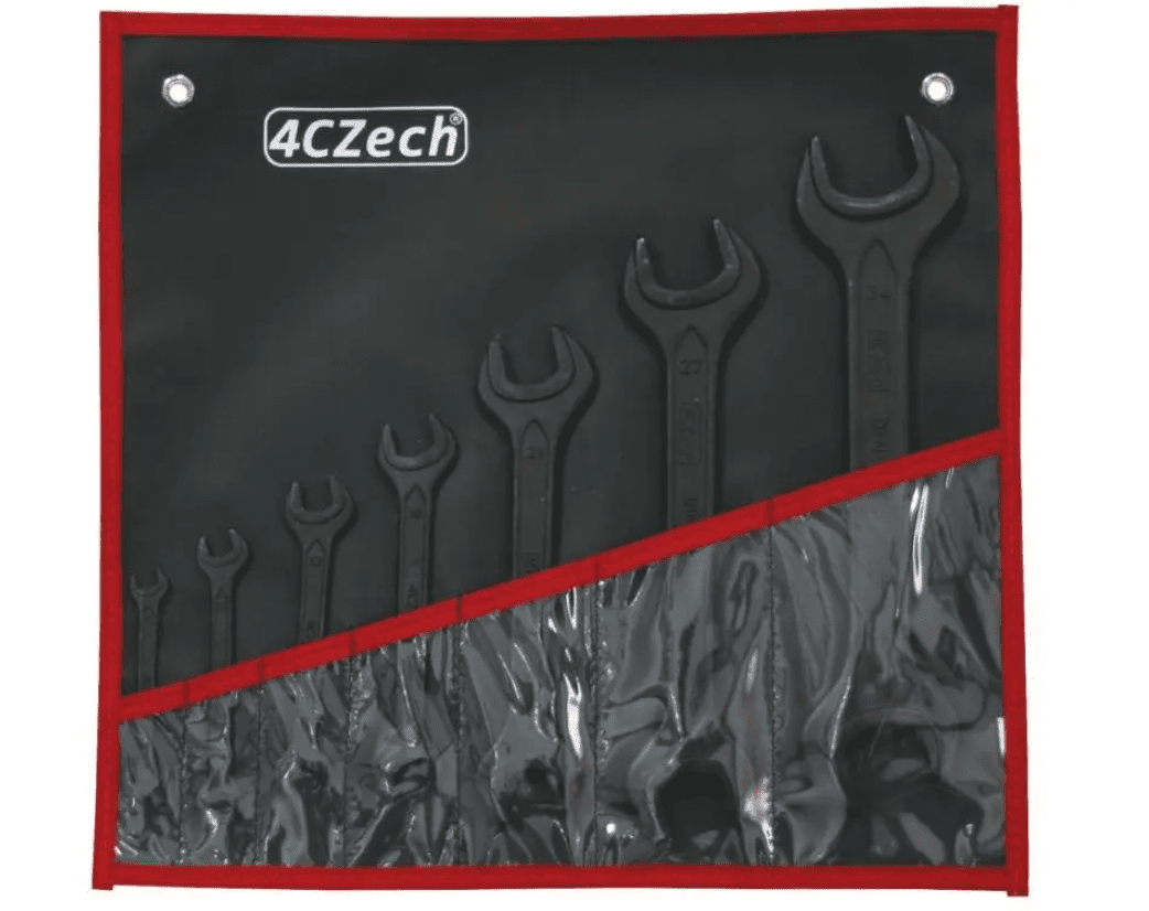 4CZech 7dílná sada klíčů DIN 895 ve vinylovém pouzdře (5,5x7/8x10/11x12/13x17/16x18/19x22/24x27mm