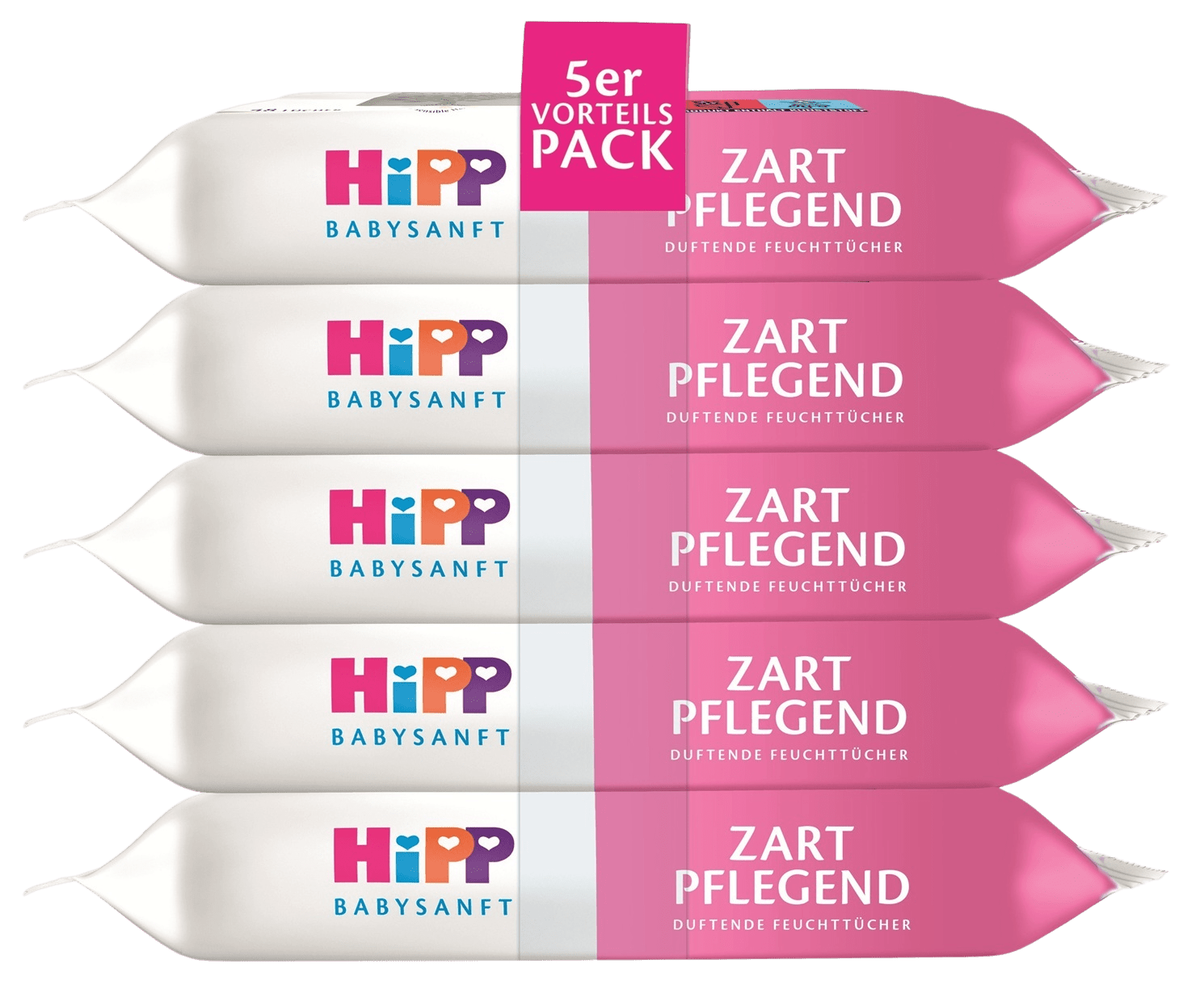 HIPP Babysanft Čistící vlhčené ubrousky 5 x 48 ks