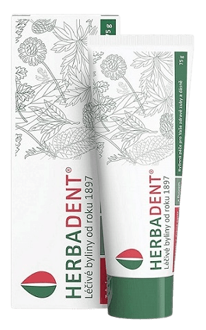 HERBADENT Bylinná zubní pasta s fluorem 75 g