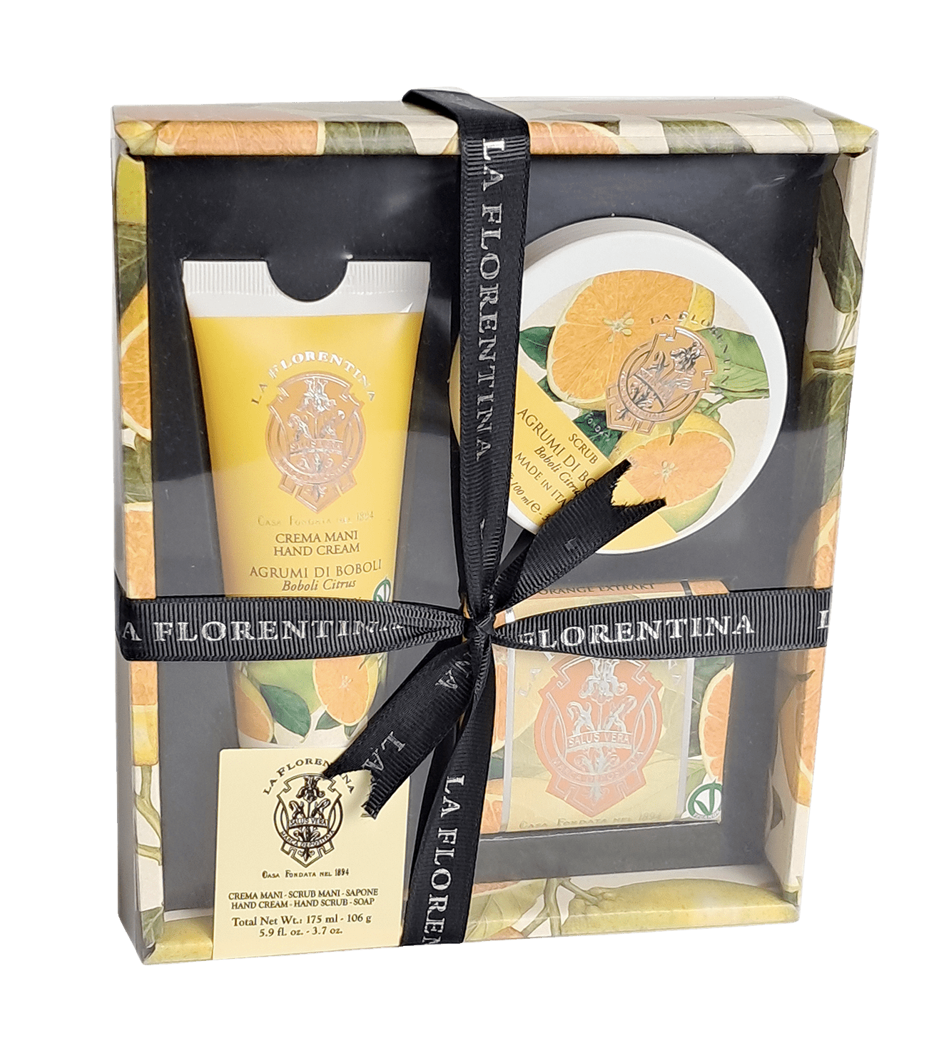 LA FLORENTINA Hand Care Gift Set – Hand Cream, Soap & Scrub