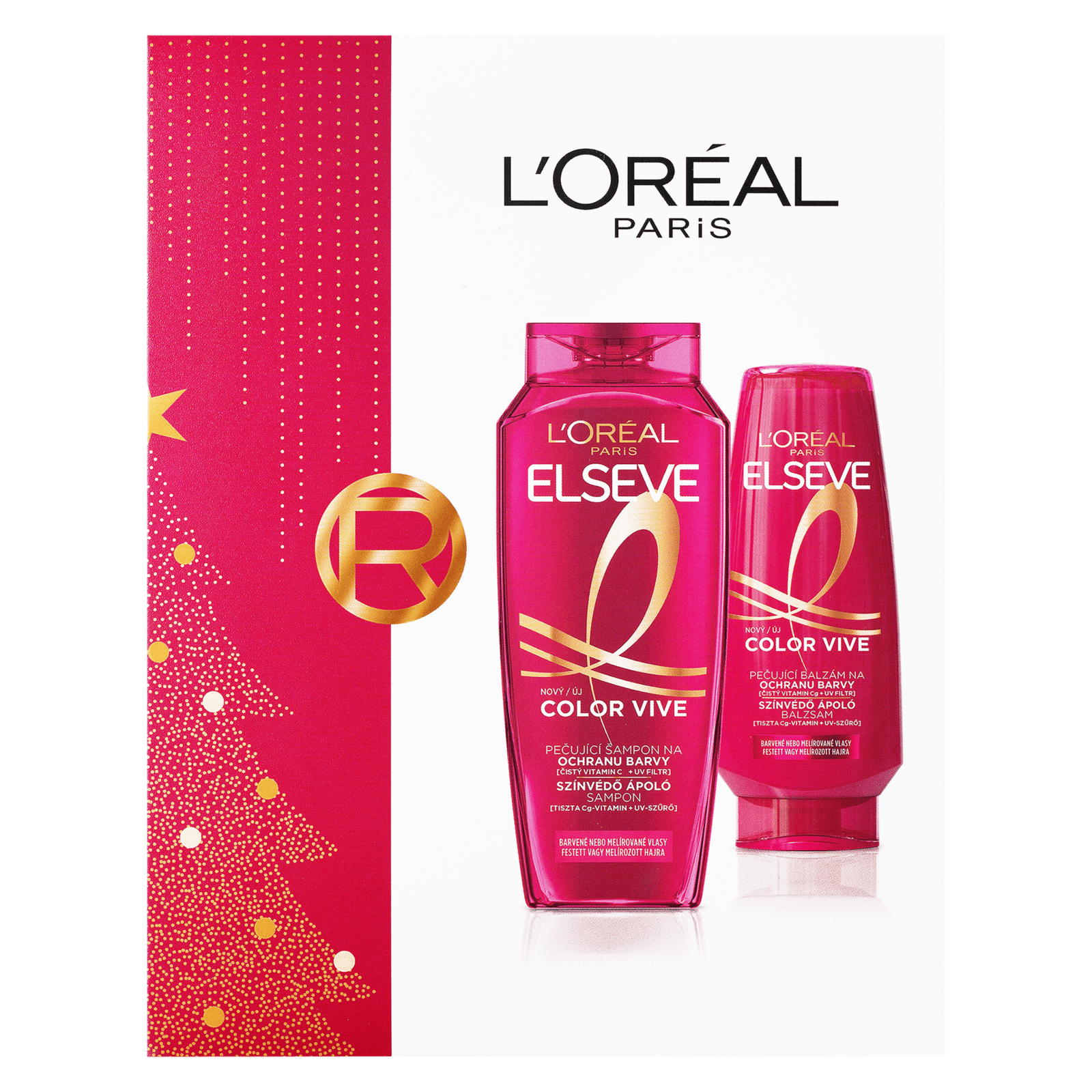 L'ORÉAL PARIS Elseve Color Vive set Vánoční balíček 2025