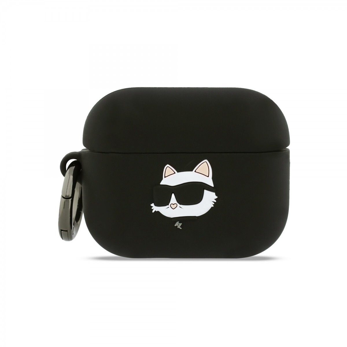 Silikonové pouzdro Karl Lagerfeld 3D Logo NFT Choupette Head pro AirPods Pro 3 Black