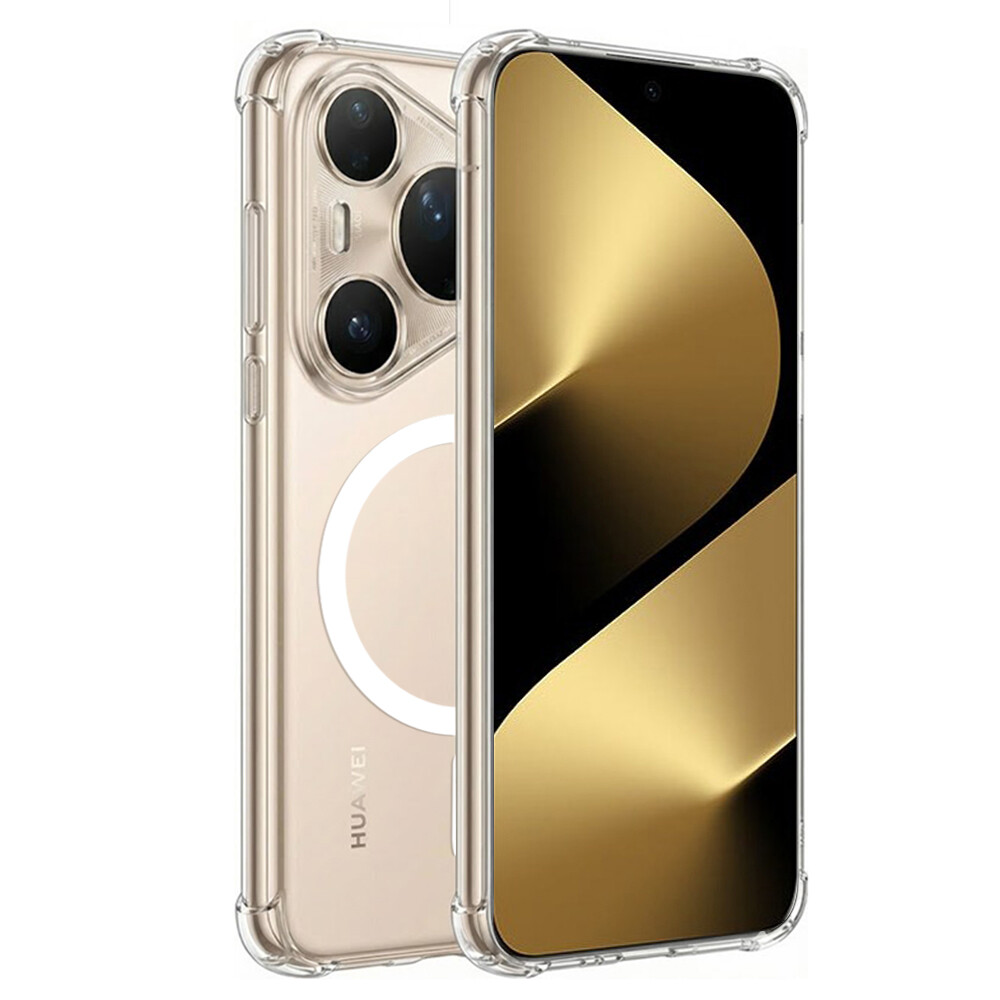 Techsuit – nárazuvzdorný čirý silikonový MagSafe – Huawei Pura 80 Ultra – čirý