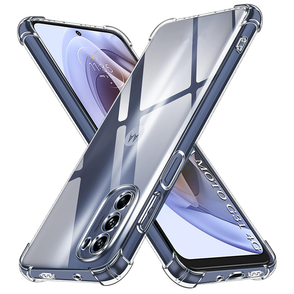 Techsuit Nárazuvzdorný silikon Motorola Moto G31 Moto G41 Čirý