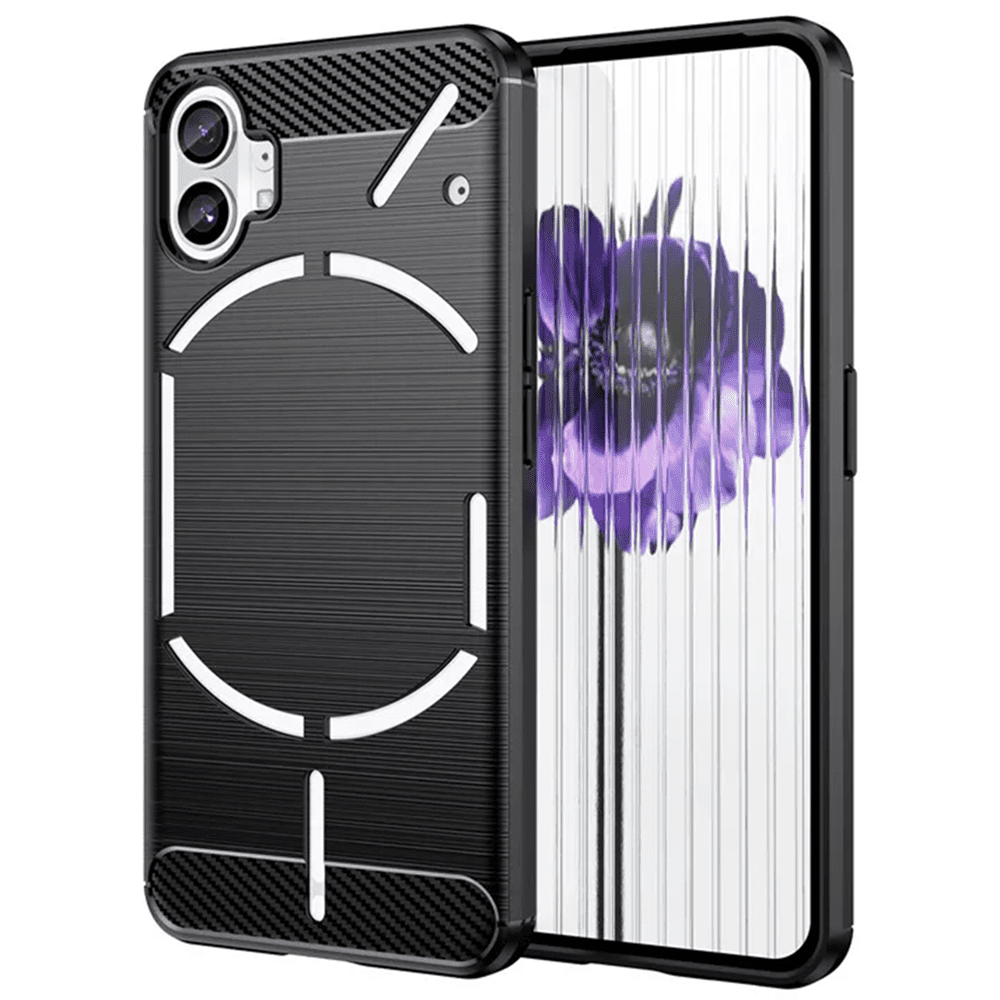 Techsuit Karbon Silikon Nothing Phone (1) Černý