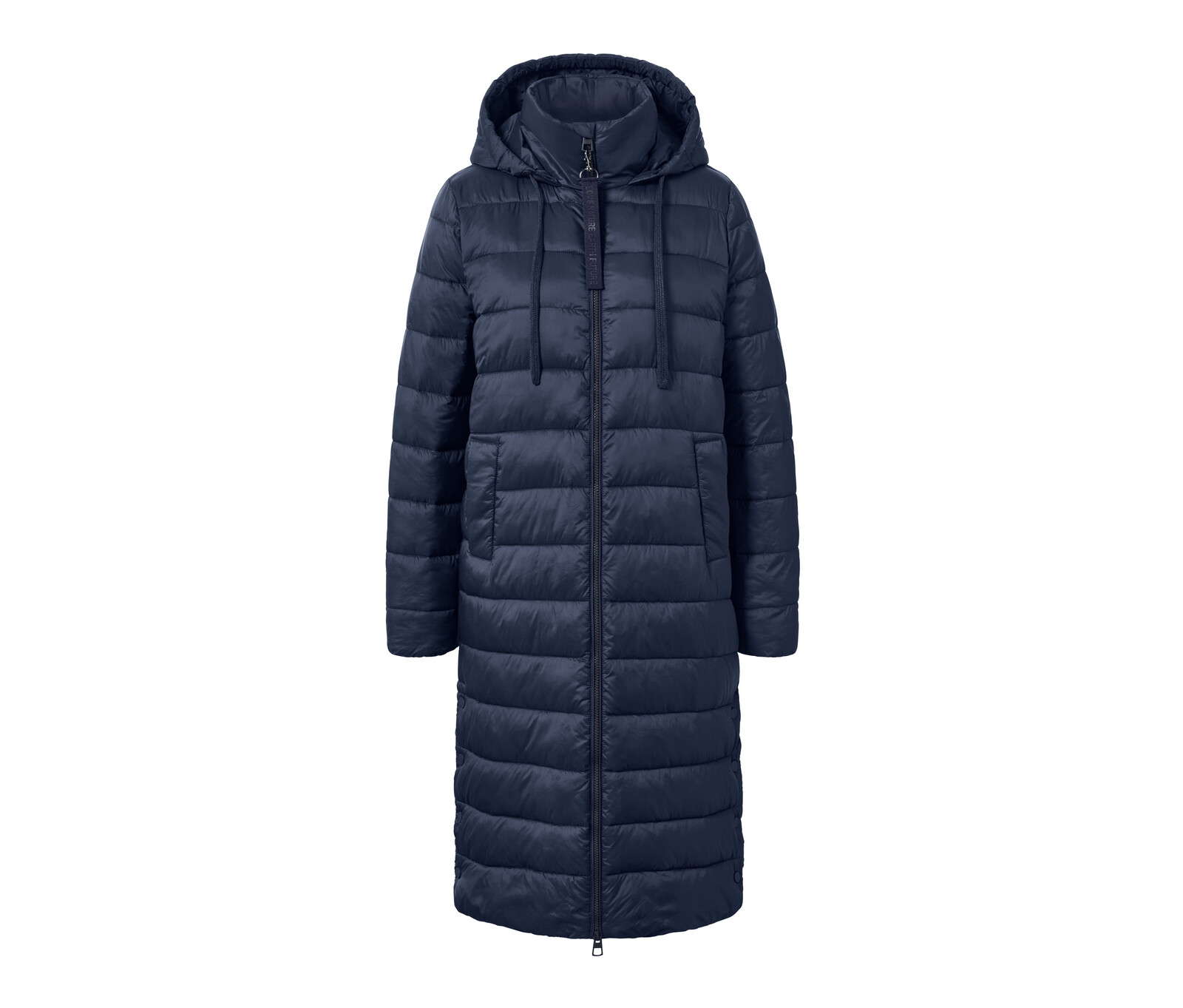 Tchibo - Prošívaný kabát s kapucí - pro ženy - vel. 42 - barva: modrá