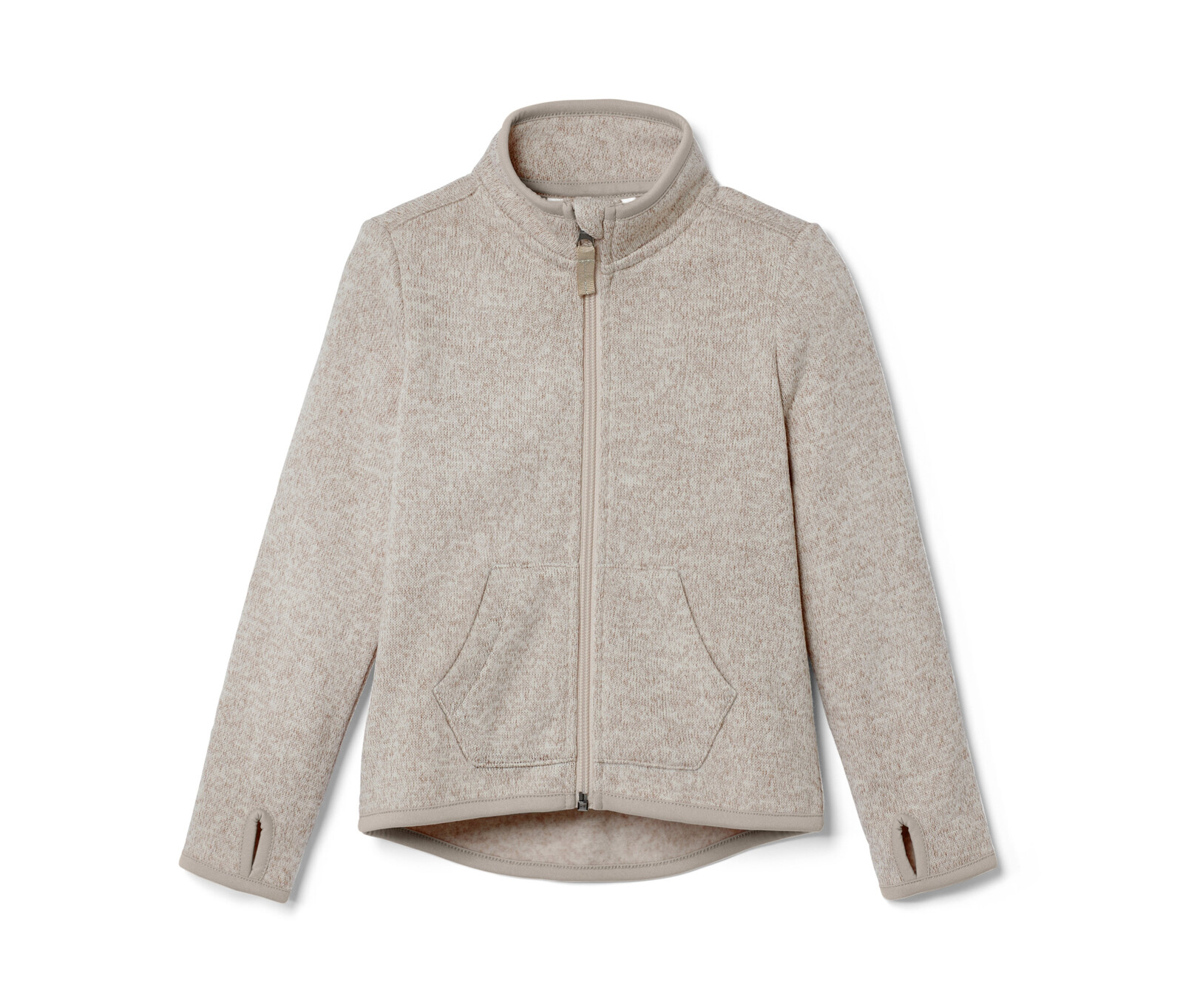 Tchibo - Dětská bunda z pleteného fleecu - pro ženy - vel. 122/128 - barva: béžová