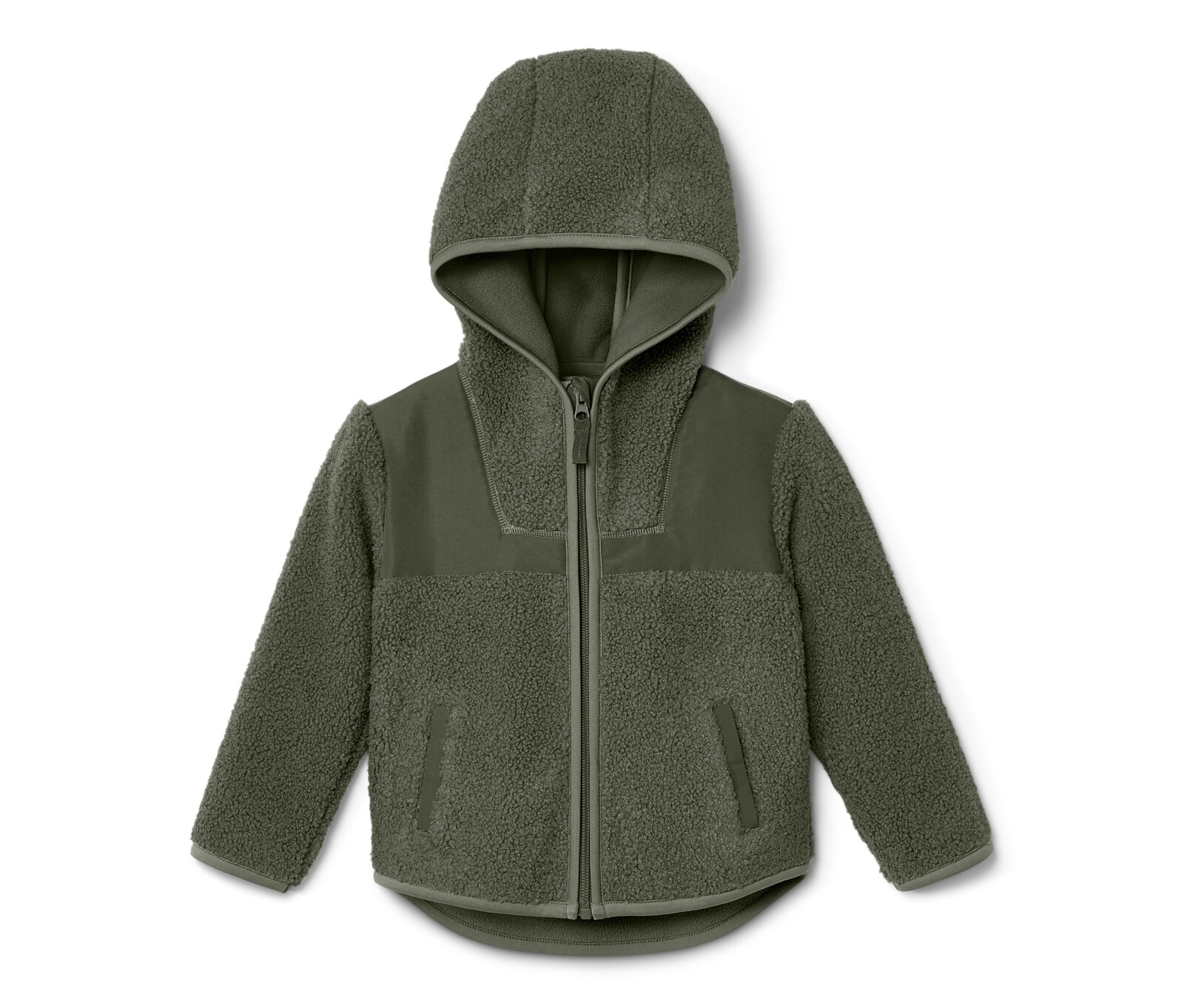 Tchibo - Dětská plyšová bunda - vel. 98/104 - barva: zelená