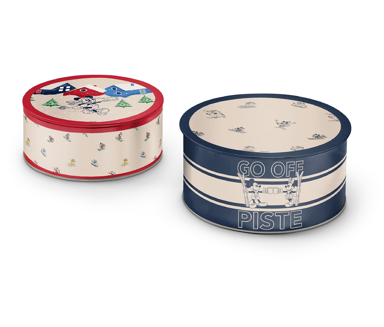 Tchibo - Kovové dózy na cukroví »Mickey and Friends« - barva: modrá