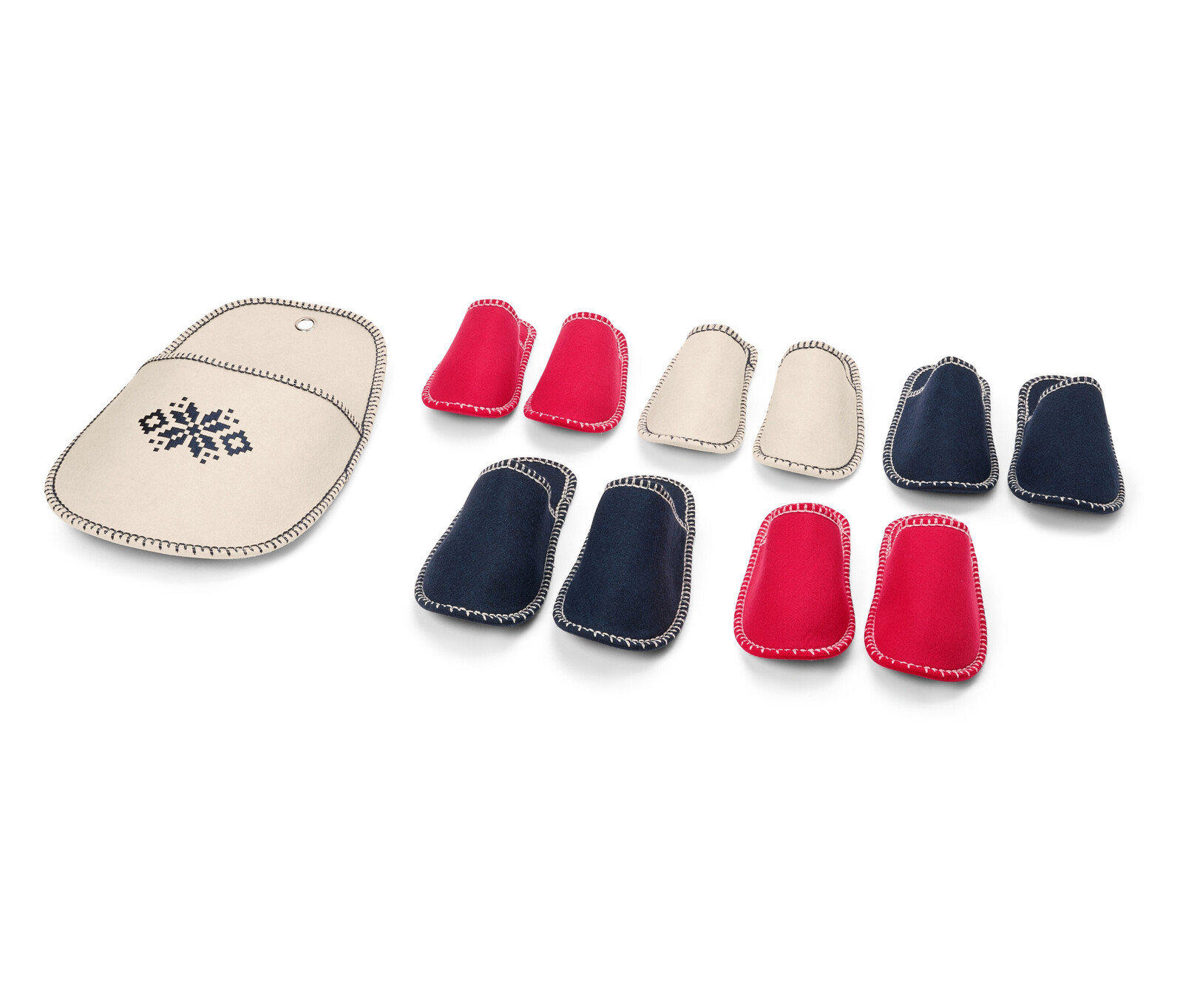 Tchibo - Sada pantoflí - barva: modrá