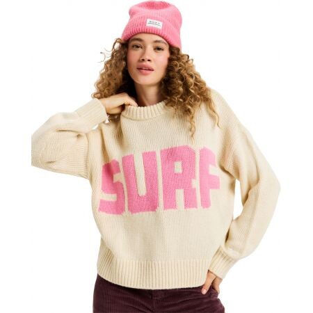 Svetr Roxy Exploring Heart Wms - Béžová - L