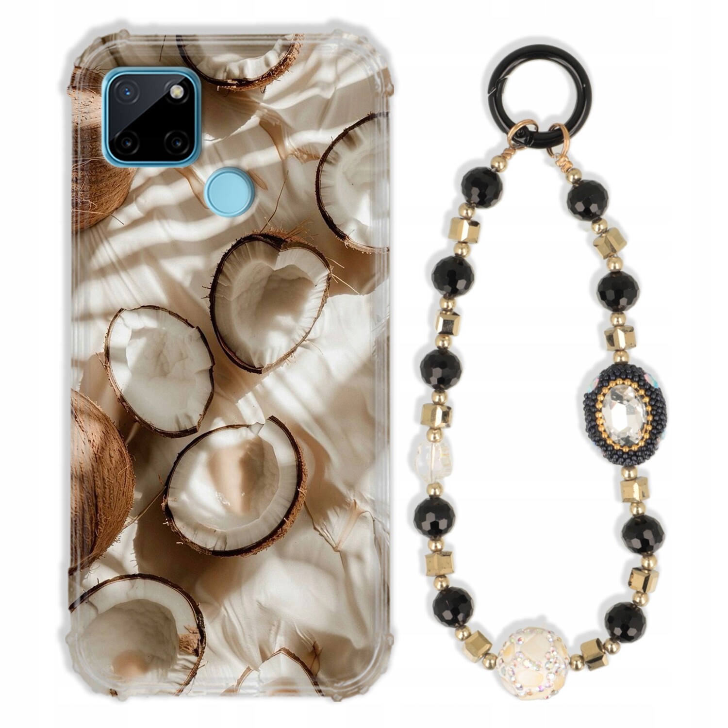 Pouzdro Pro Realme C25Y Case Antishock Zirkony Černo Zlaté|odolné|silné