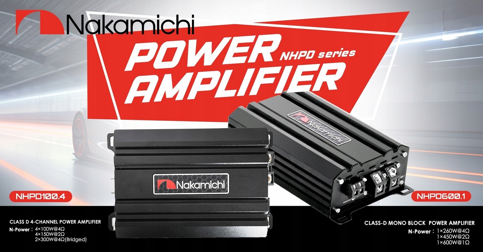 Nakamichi NHPD600.1 Zesilovač Výkonu Monoblock Třídy D