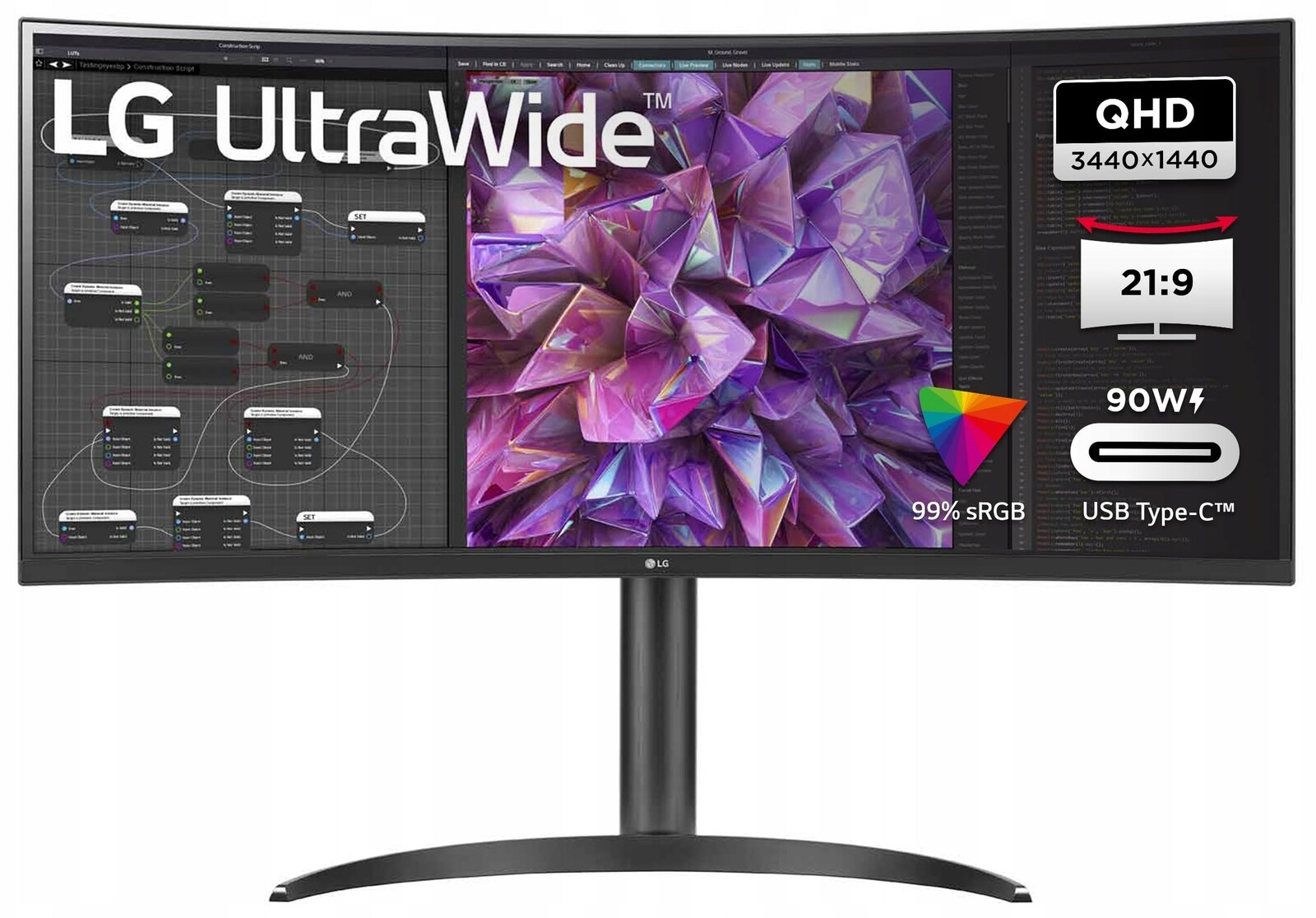 Led monitor Lg 34WQ75X-B 34
