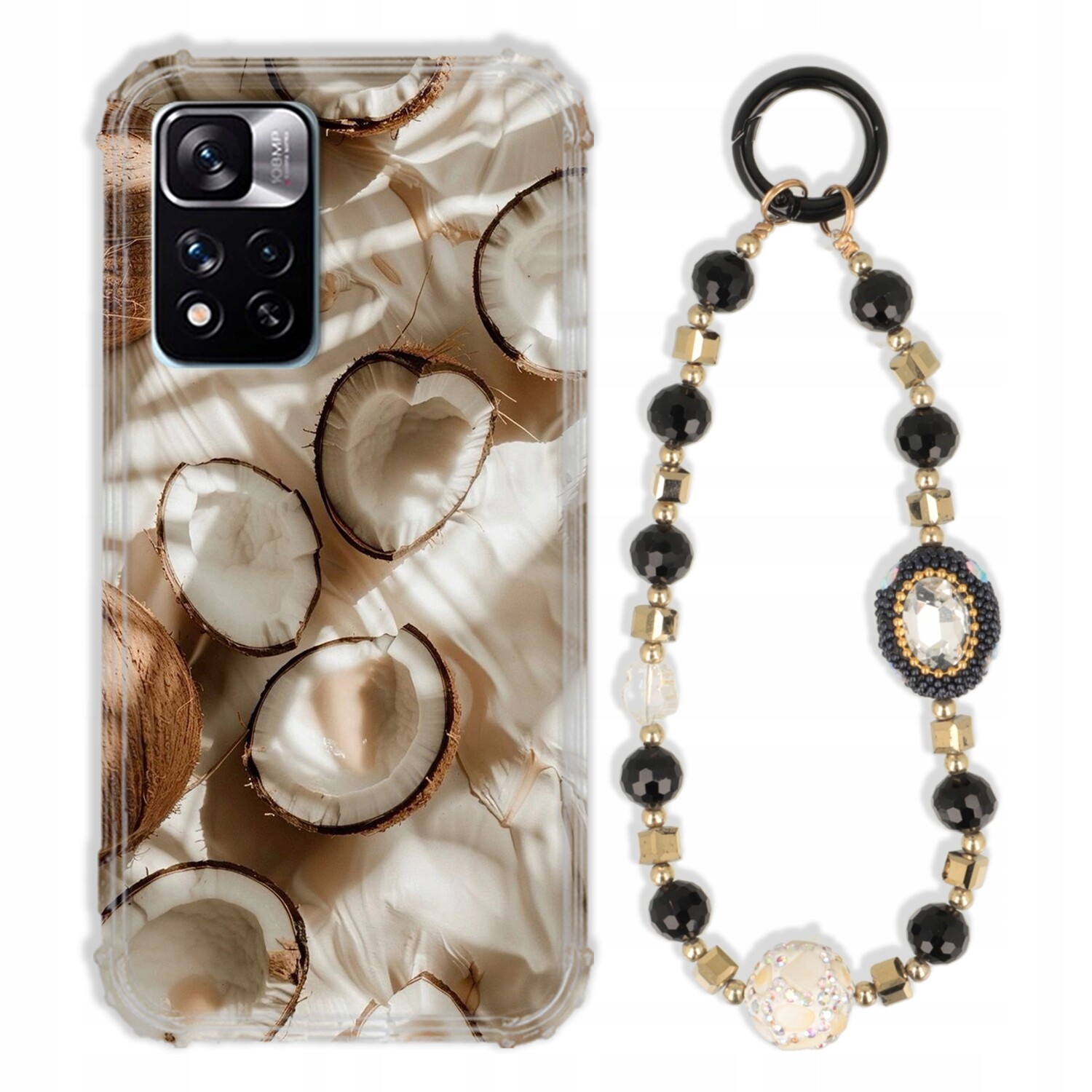 Pouzdro Pro Xiaomi Redmi Note 11 Pro Plus Antishock Zirkony Černozlaté|silné