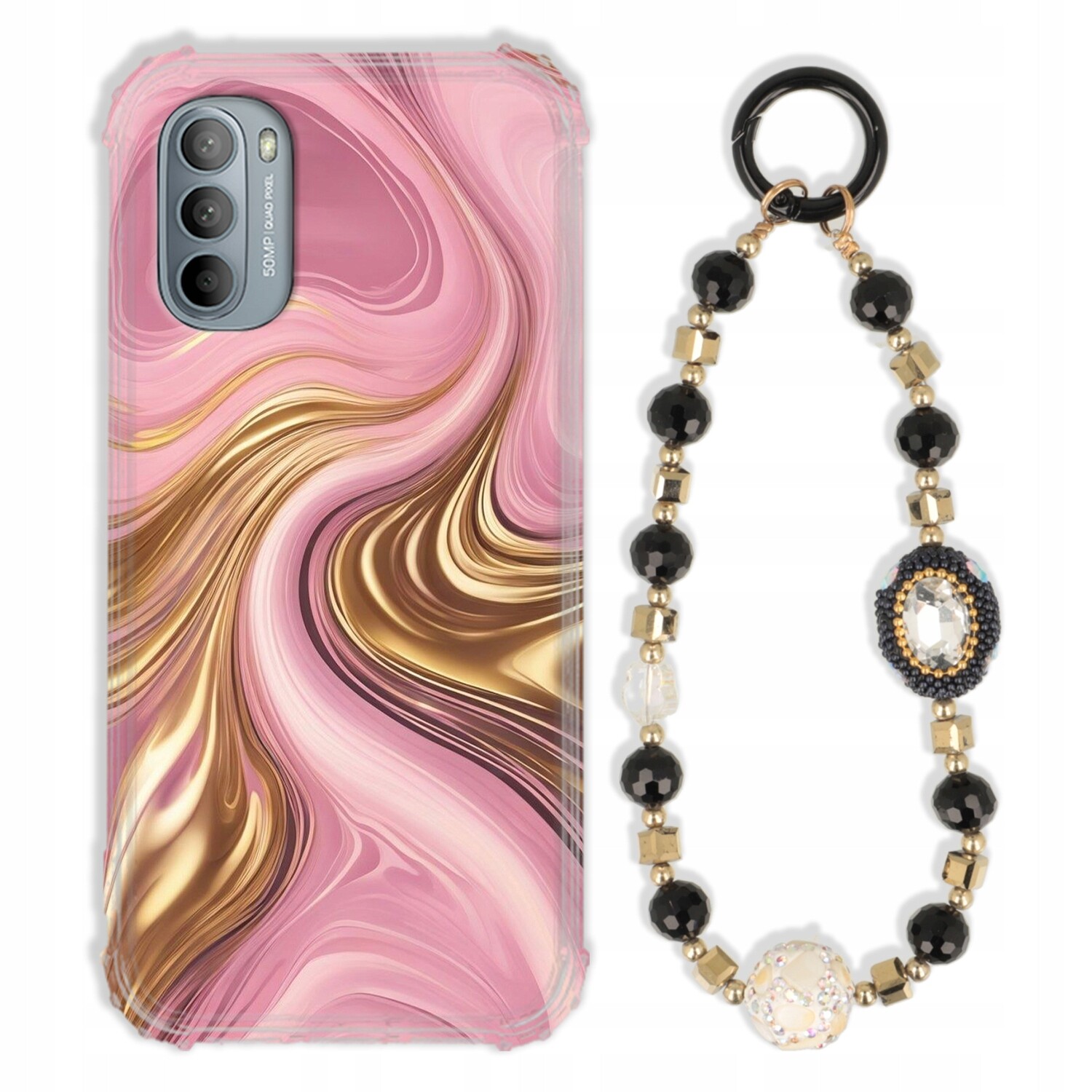 Pouzdro Pro Motorola G41 4G Antishock Zirkony Černo Zlaté|odolné|pevné