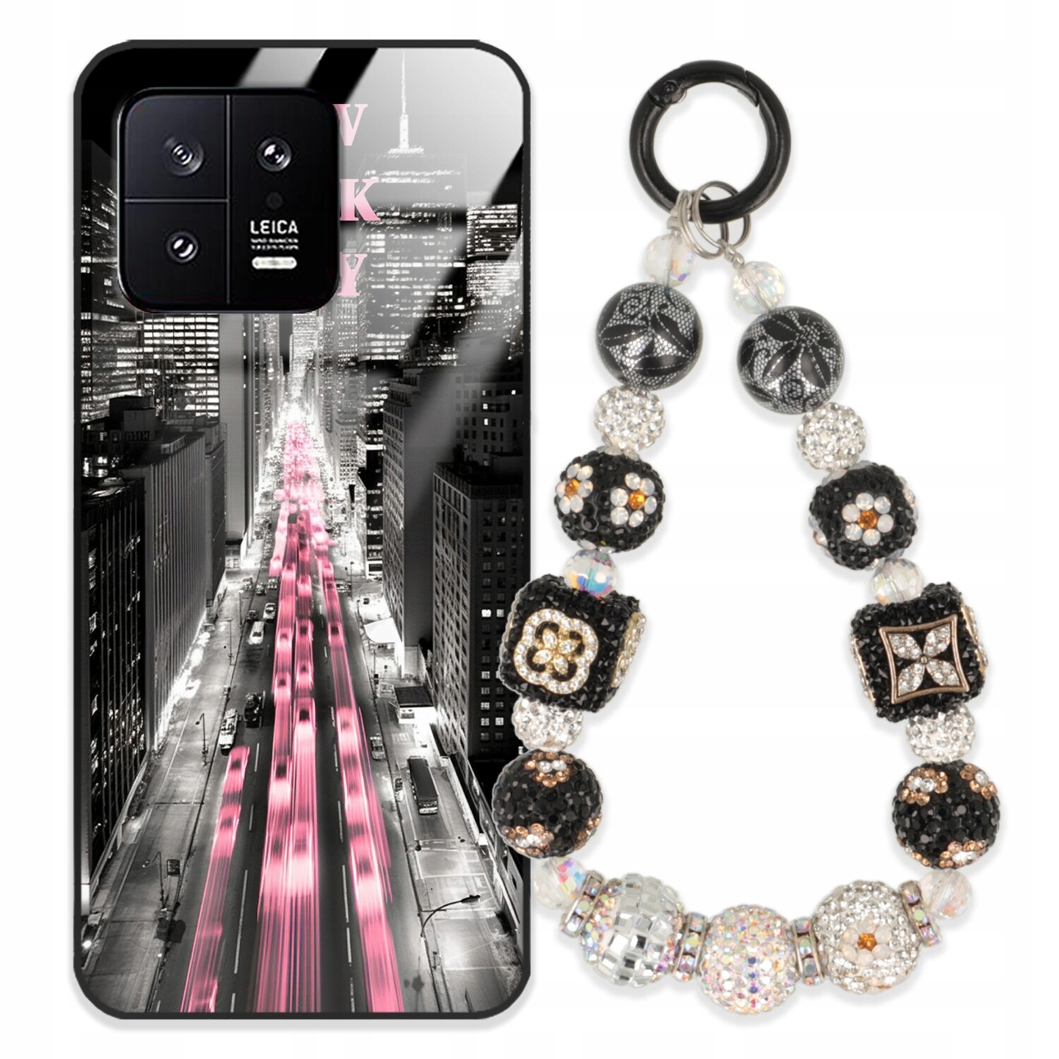 Pouzdro Pro Xiaomi 13 Case Glass| Přívěsek Na Klíče Elegantní Kryt Premium Vzory