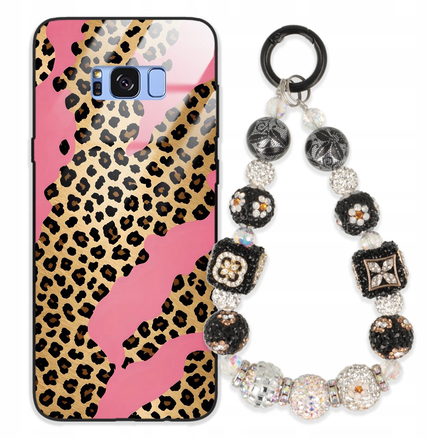 Pouzdro Pro Samsung S8 Plus Glass Přívěsek Na Klíče Elegantní Kryt Premium Vzory