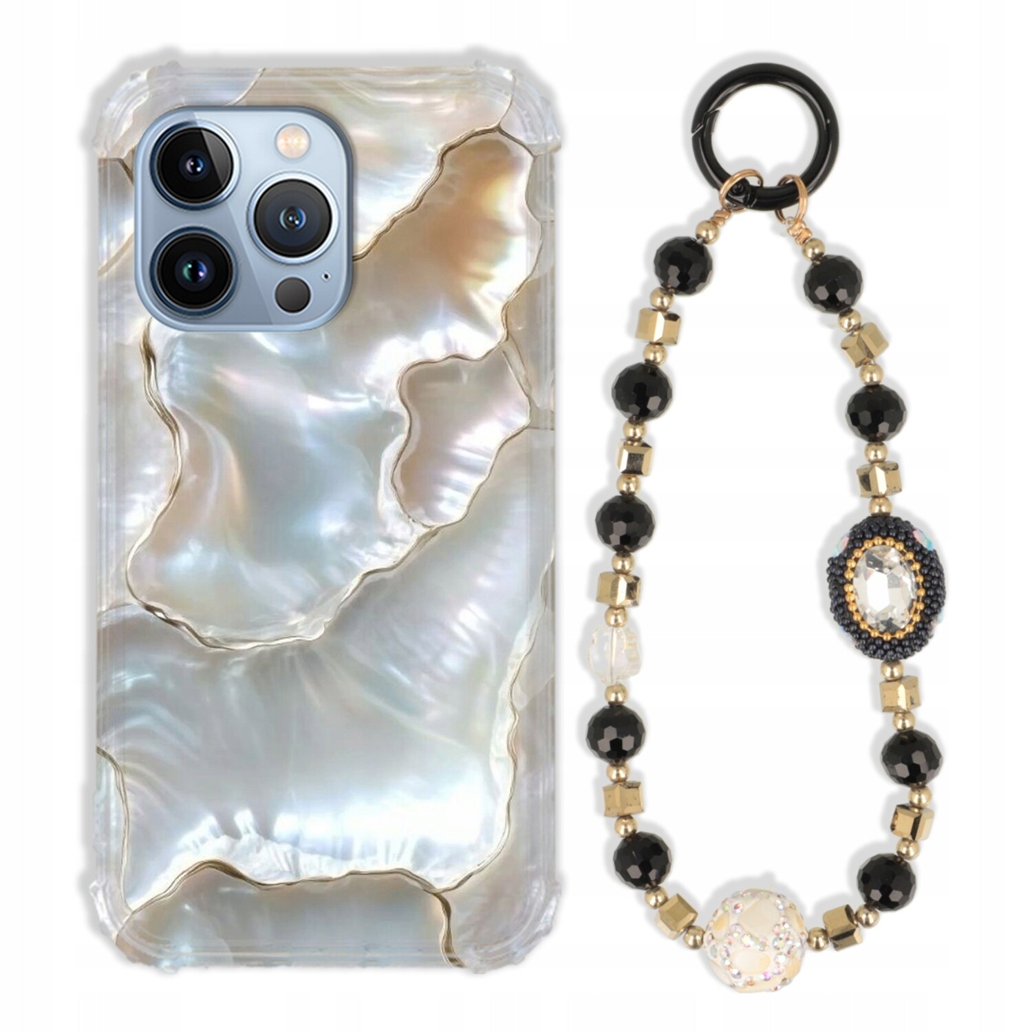 Pouzdro Pro Iphone 13 Pro Case Antishock Zirkony Černozlaté|odolné|pevné