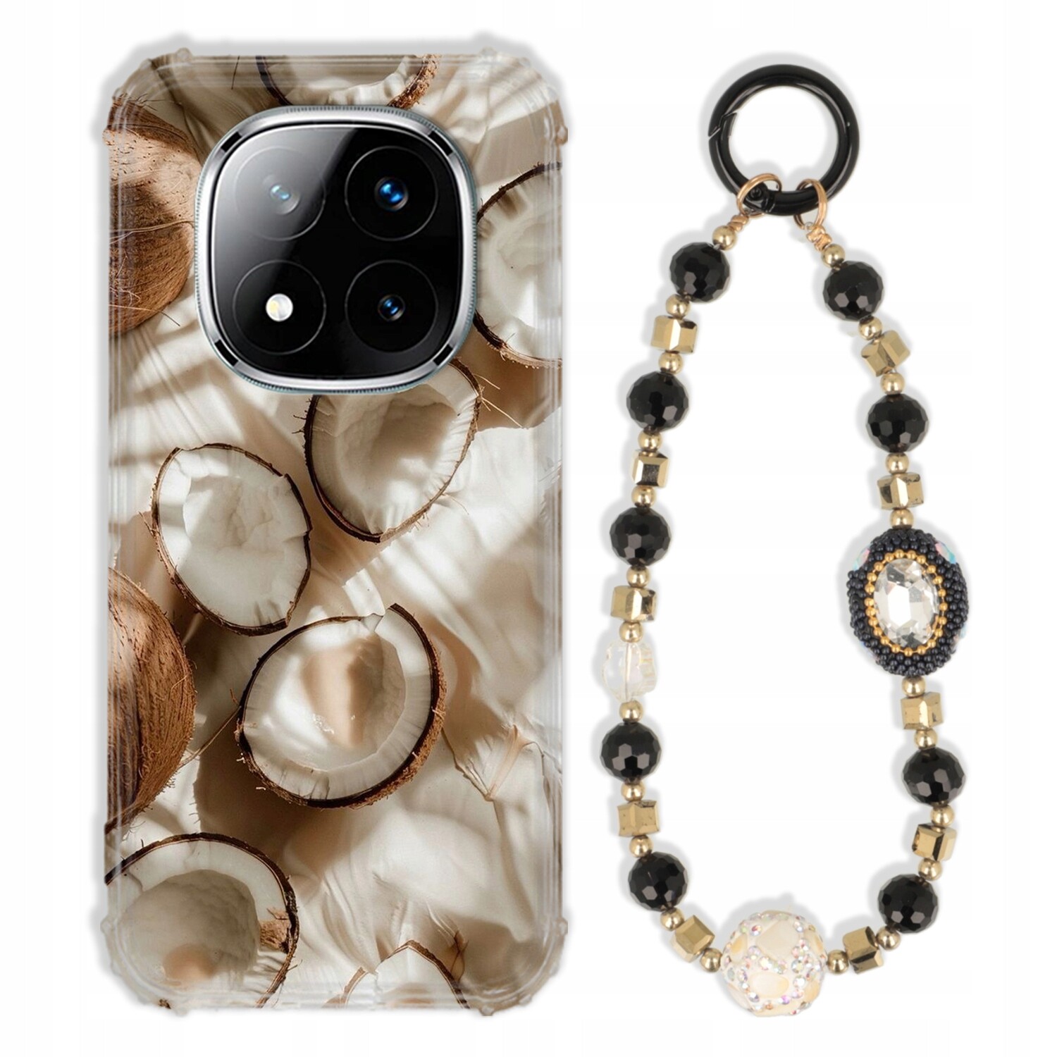 Pouzdro Pro Xiaomi Note 14 Pro Plus 5G Antishock Zirkony Černozlaté|pevné|