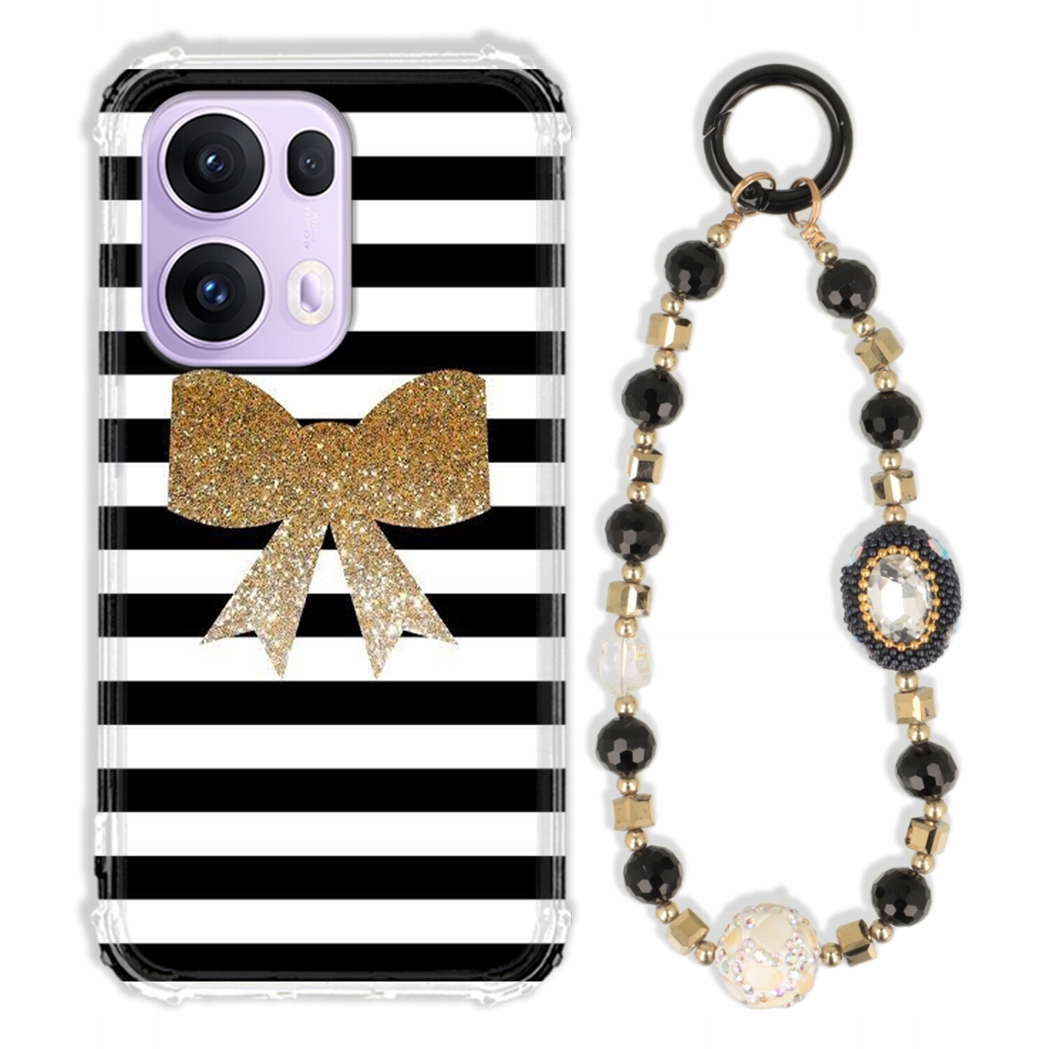 Pouzdro Pro Oppo Reno 13 Pro Antishock Zirkony Černo Zlaté|odolné|silné