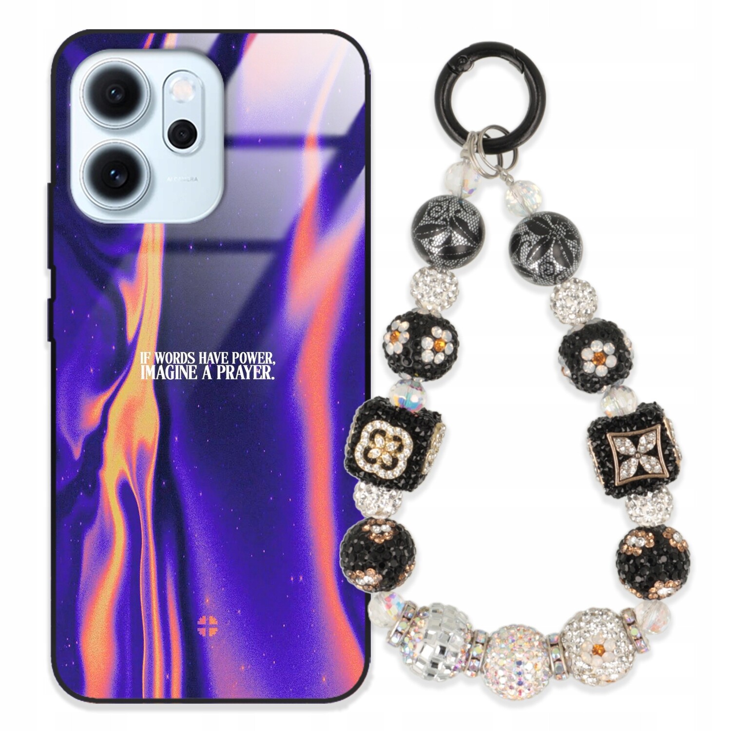 Pouzdro Pro Oppo Reno 14F Glass Přívěsek Na Klíče Elegantní Kryt Premium Vzory