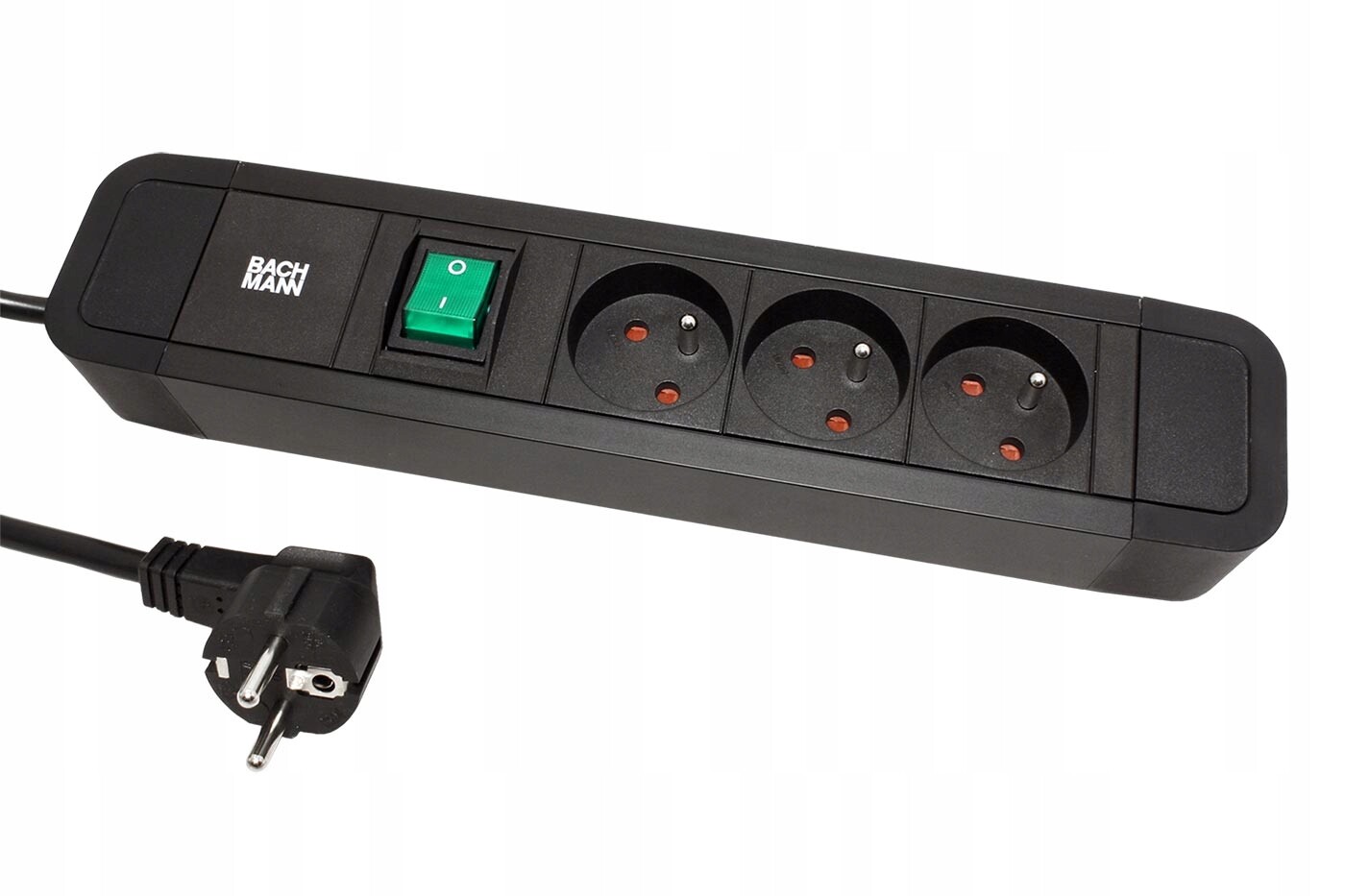 Bachmann Vícenásobná zásuvka Primo 2, 230V/16A, 3x zásuvka Cz, vypínač, 2m
