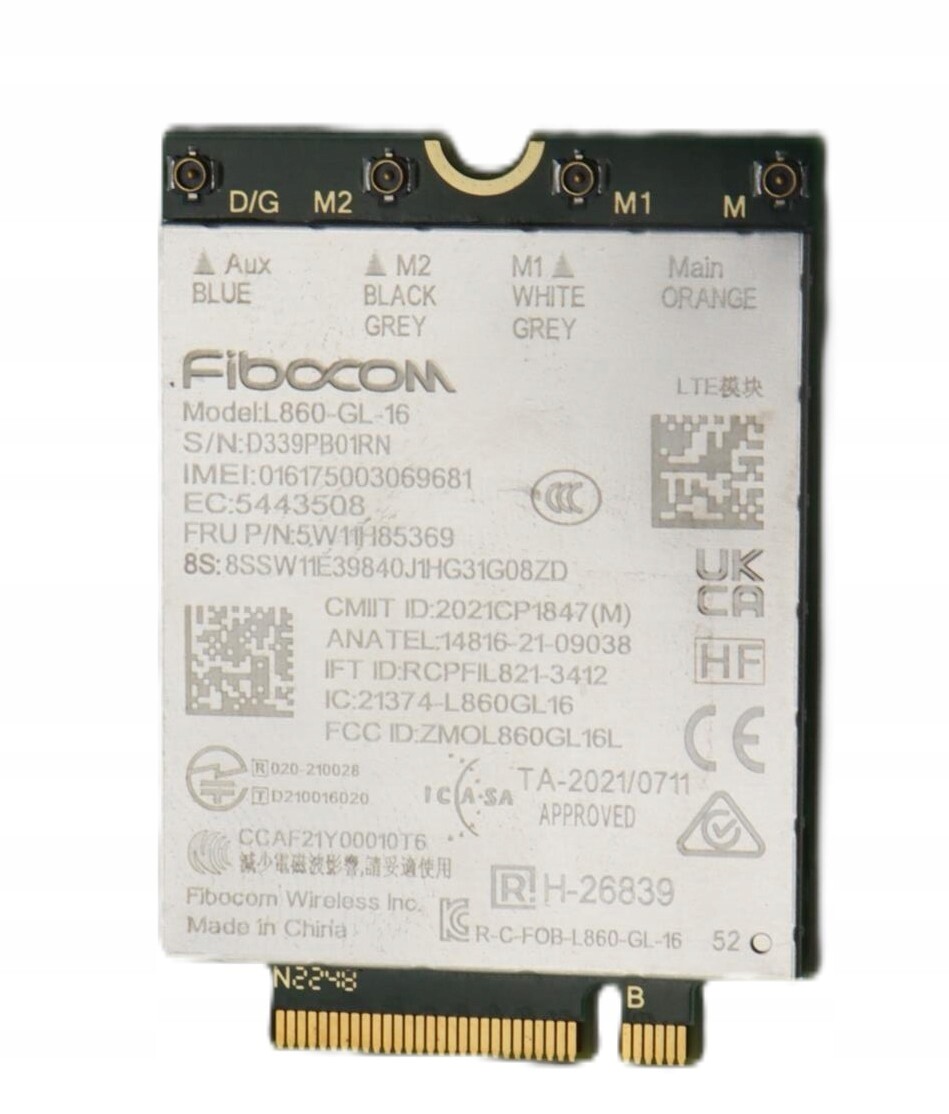 4G Wwan Modem Lenovo 5W10V25838 pro Thinkpad X1 Yoga gen7 21CD 21CE