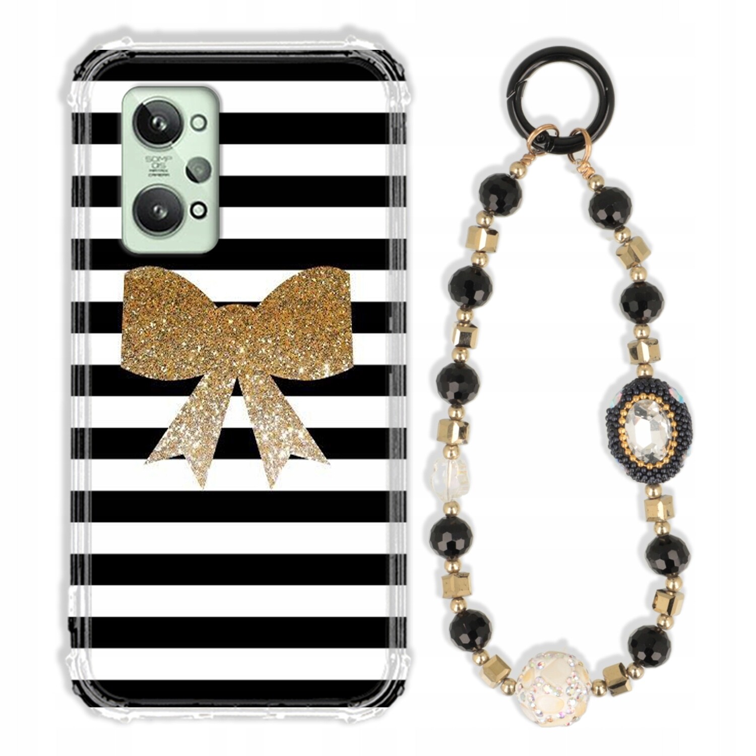 Pouzdro Pro Realme GT2 Pro 5G Antishock Zirkony Černozlaté|odolné|silné