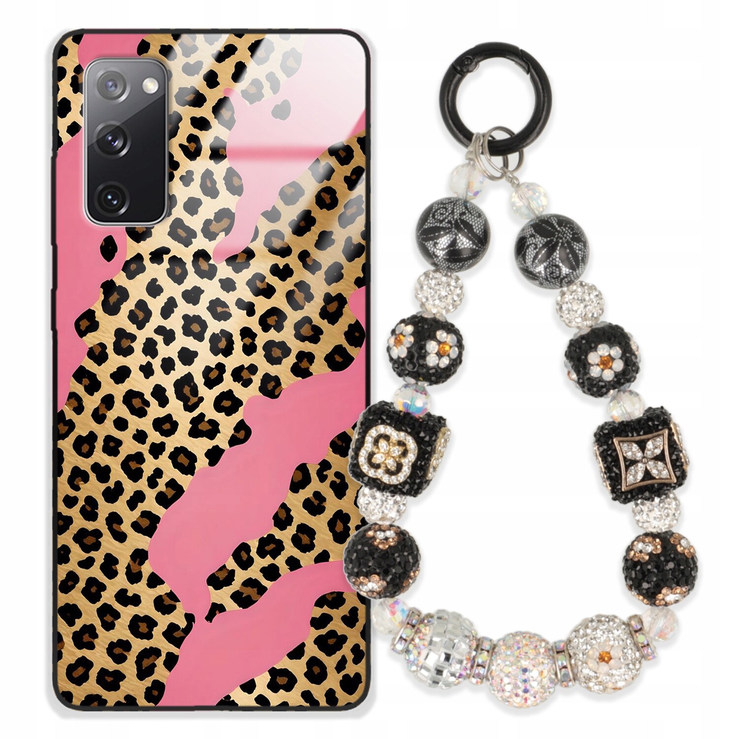 Pouzdro Pro Samsung S20FE 5G Glass Přívěsek Na Klíče Elegantní Kryt Premium Vzory