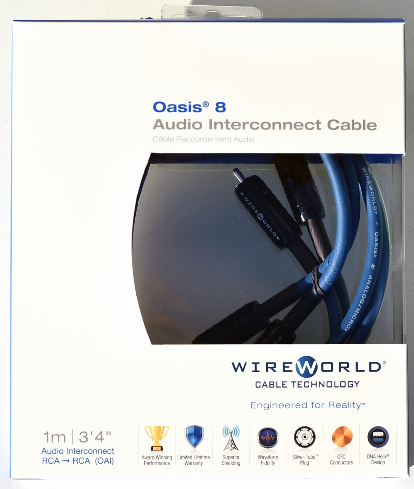 Kabel Wireworld Oasis 2x Rca (cinch) 2x Rca (cinch) 1 m s uzemněním