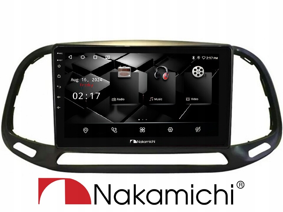 Nakamichi NAM5260 Fiat Doblo 9 inch 2015+ 2/32 Android, CarPlay, Bluetooth