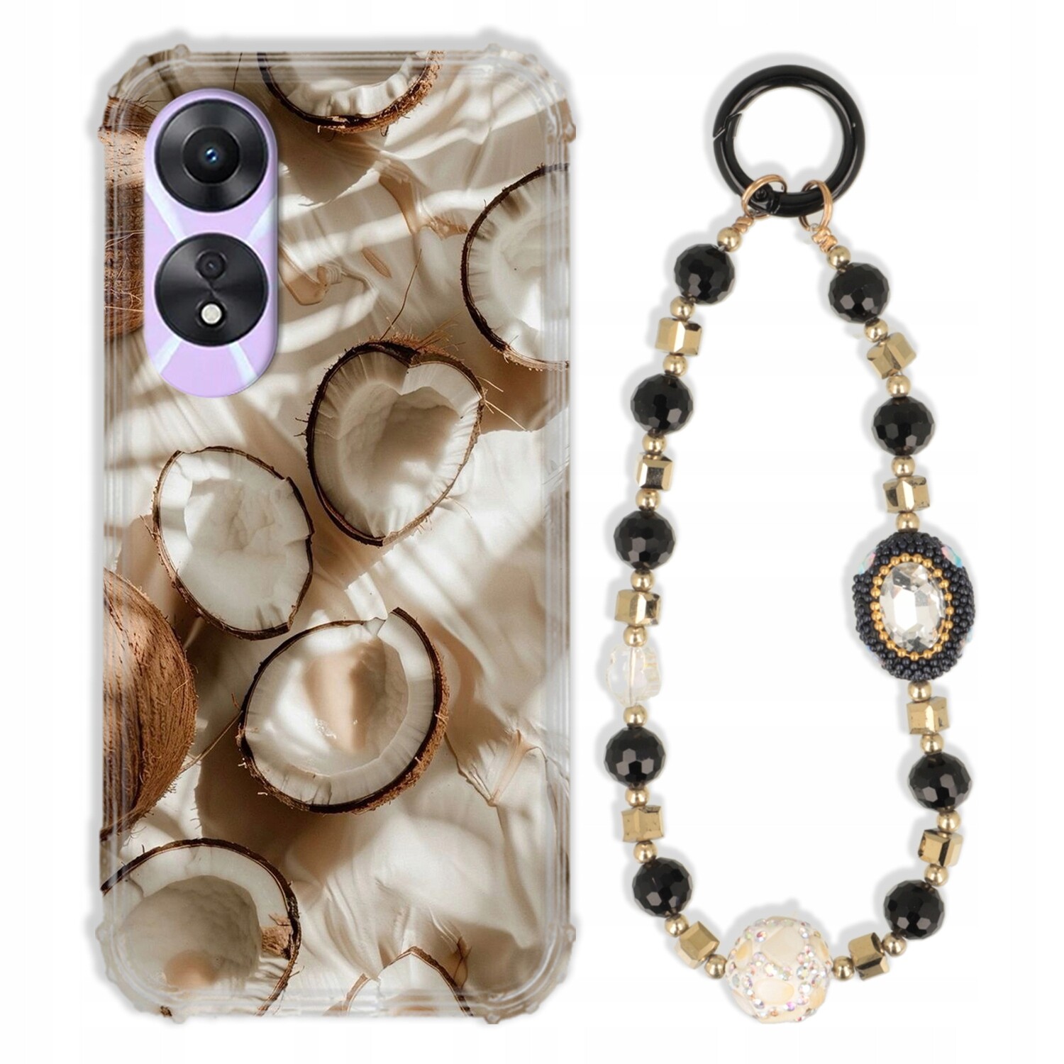 Pouzdro Pro Oppo A58 5G Case Antishock Zirkony Černo Zlaté|odolné|pevné