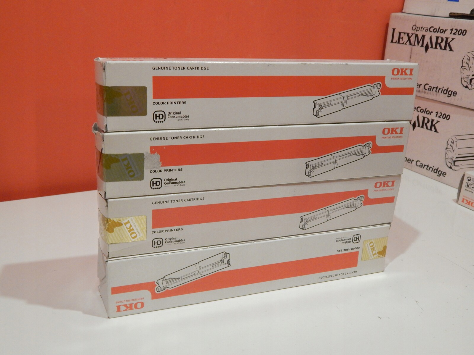 4 X Toner Oki p/n 43459433/4/5/6 C/m/y/bk C3300