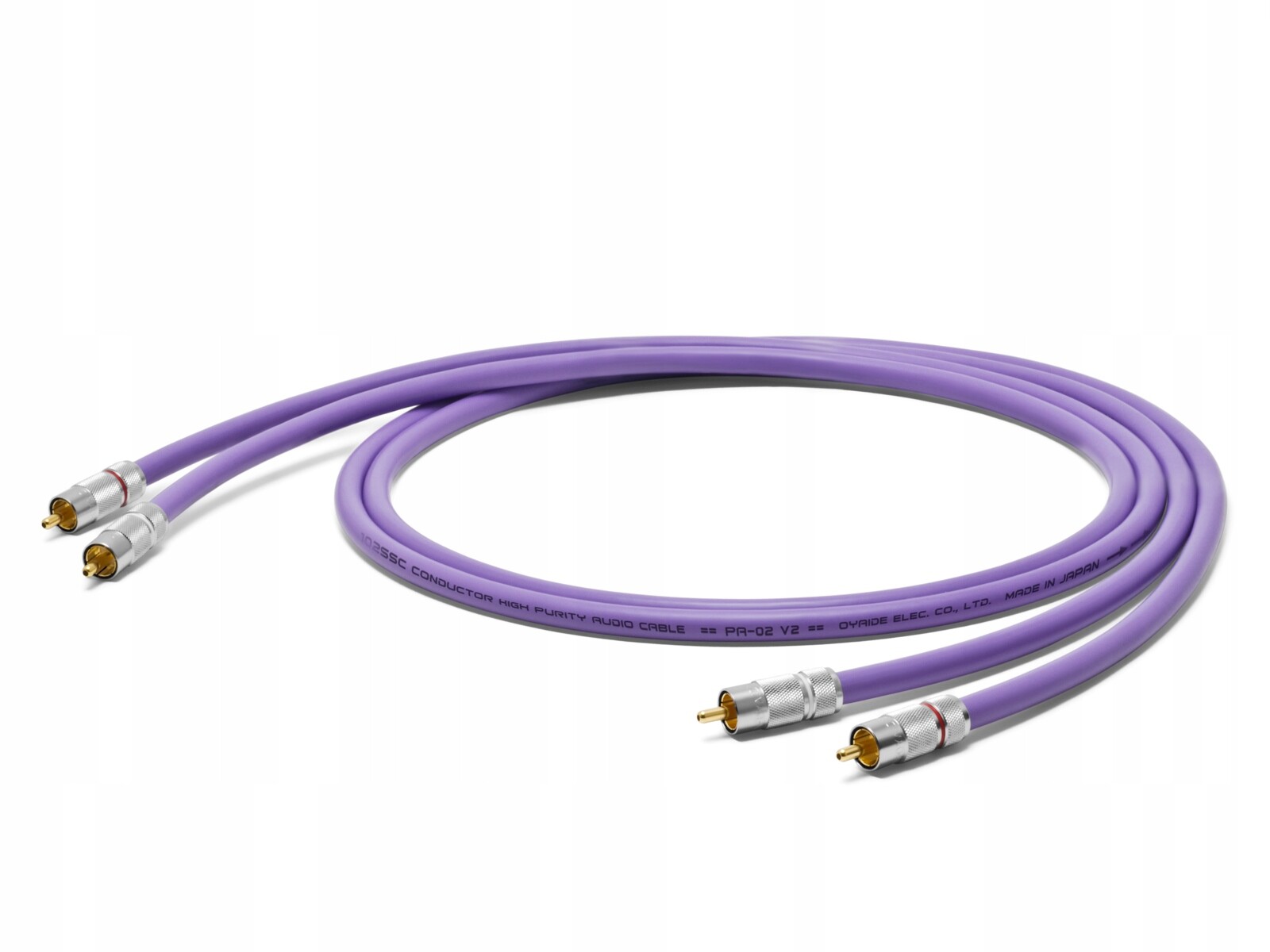 Kabel Oyaide PA-02TR V2 2x Rca (cinch) – 2x Rca (cinch) 0,7 m