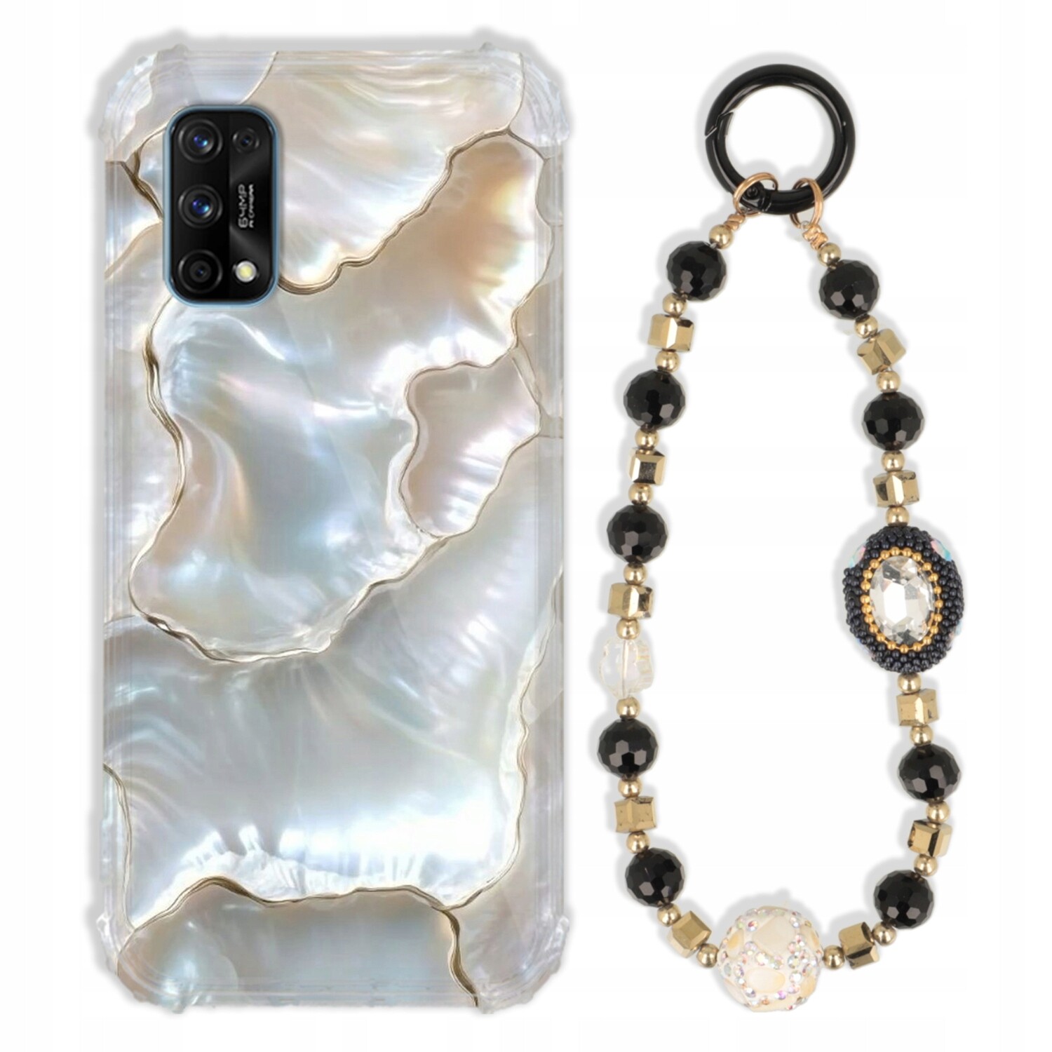 Pouzdro Pro Realme 7 Pro Case Antishock Zirkony Černozlaté|odolné|silné