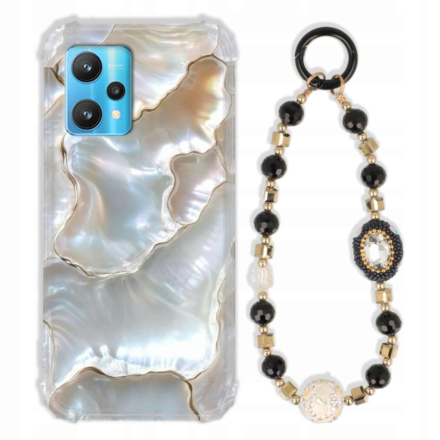 Pouzdro Pro Realme 9 5G Case Antishock Zirkony Černozlaté|odolné|silné