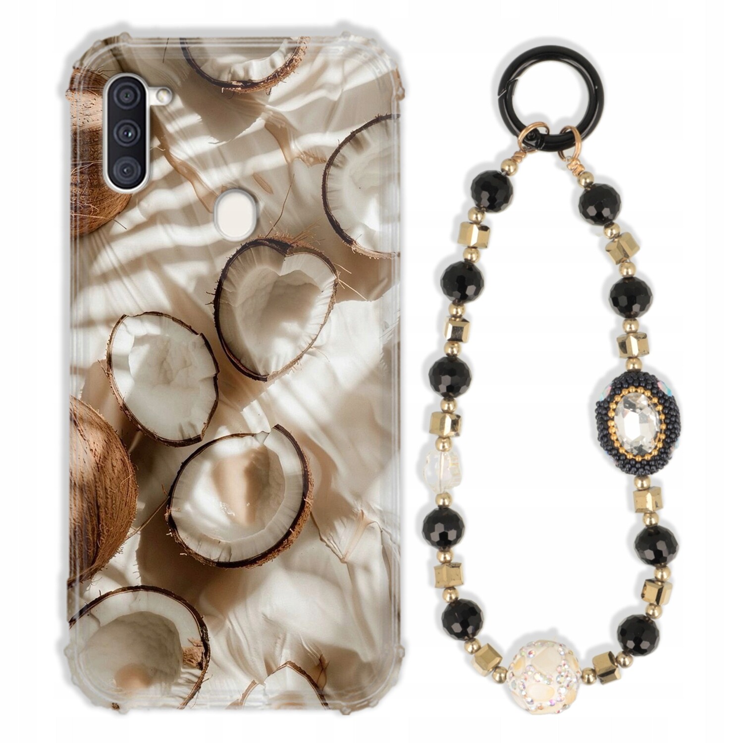 Pouzdro Pro Samsung M11 Case Antishock Zirkony Černozlaté|odolné|pevné