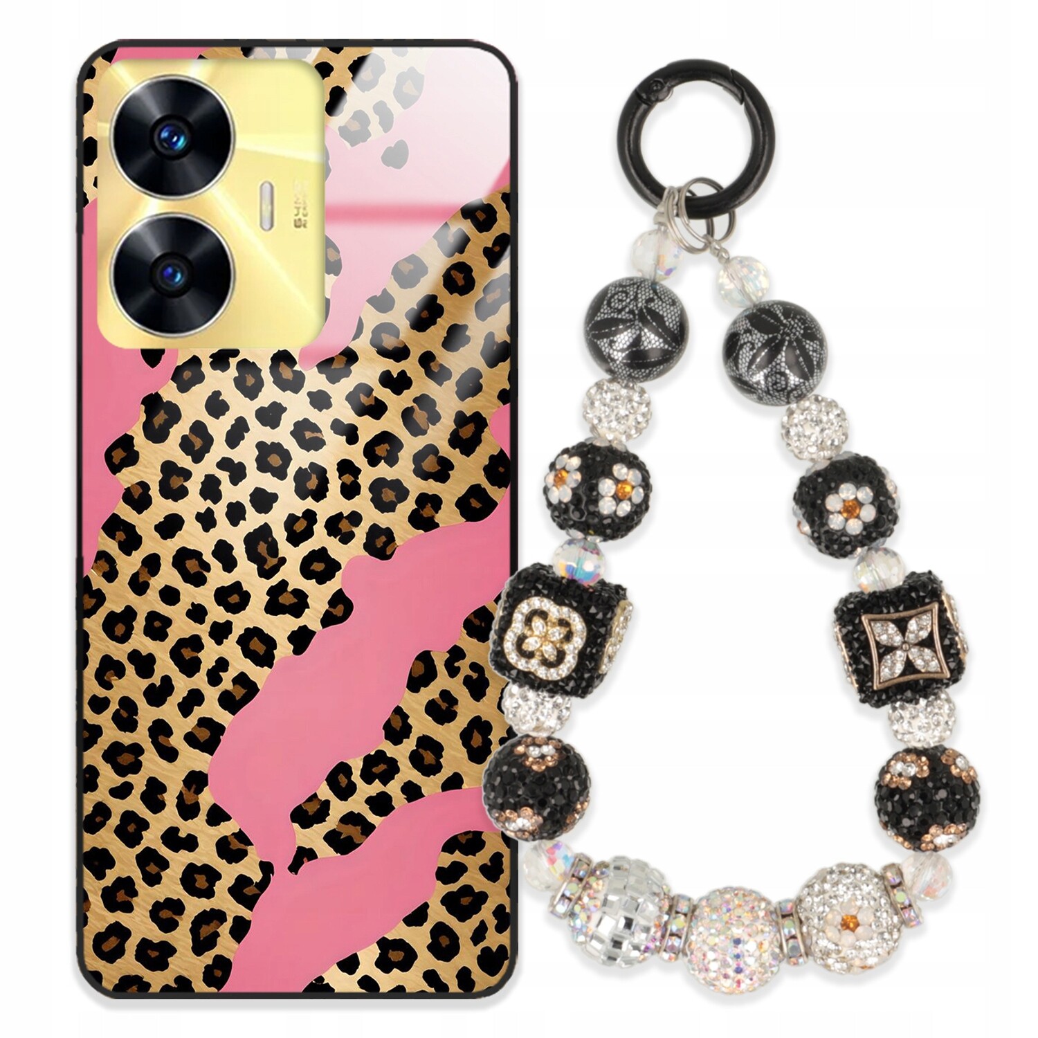 Pouzdro Pro Realme C55 Case Glass| Přívěsek Na Klíče Elegantní Kryt Premium Vzory