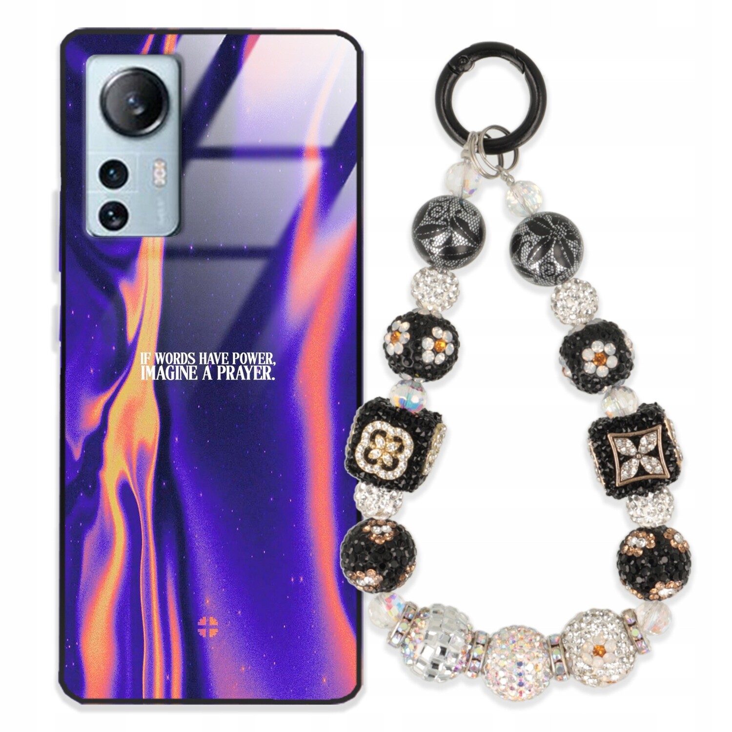 Pouzdro Pro Xiaomi Mi 12 Lite Glass Přívěsek Na Klíče Elegantní Kryt Premium Wz