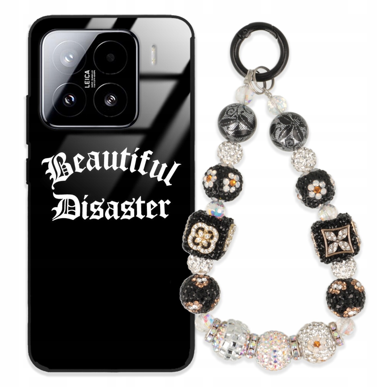 Pouzdro Pro Xiaomi 15 5G Glass Přívěsek Na Klíče Elegantní Kryt Premium Vzory